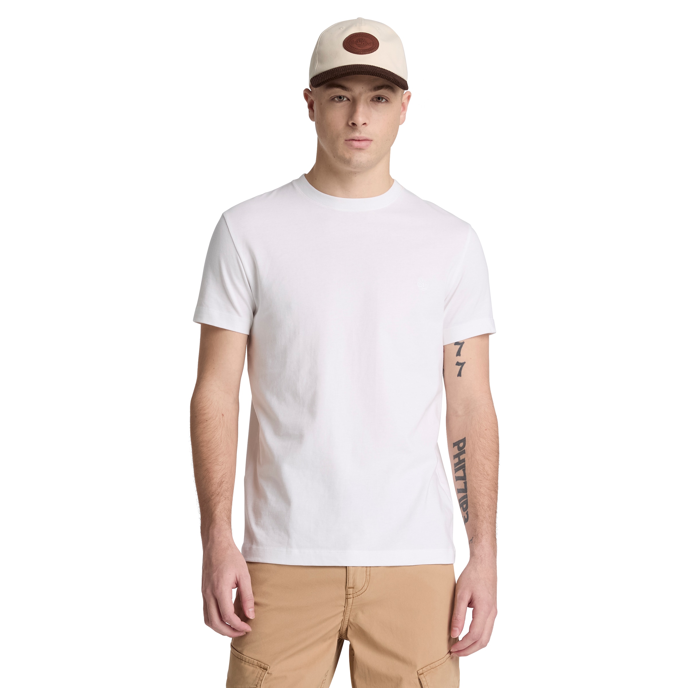 Timberland T-Shirt "DUNSTAN RIVER - SS Tee (Slim)" mit Rundhalsausschnitt, Kurzarm-Design, aus Baumwolle