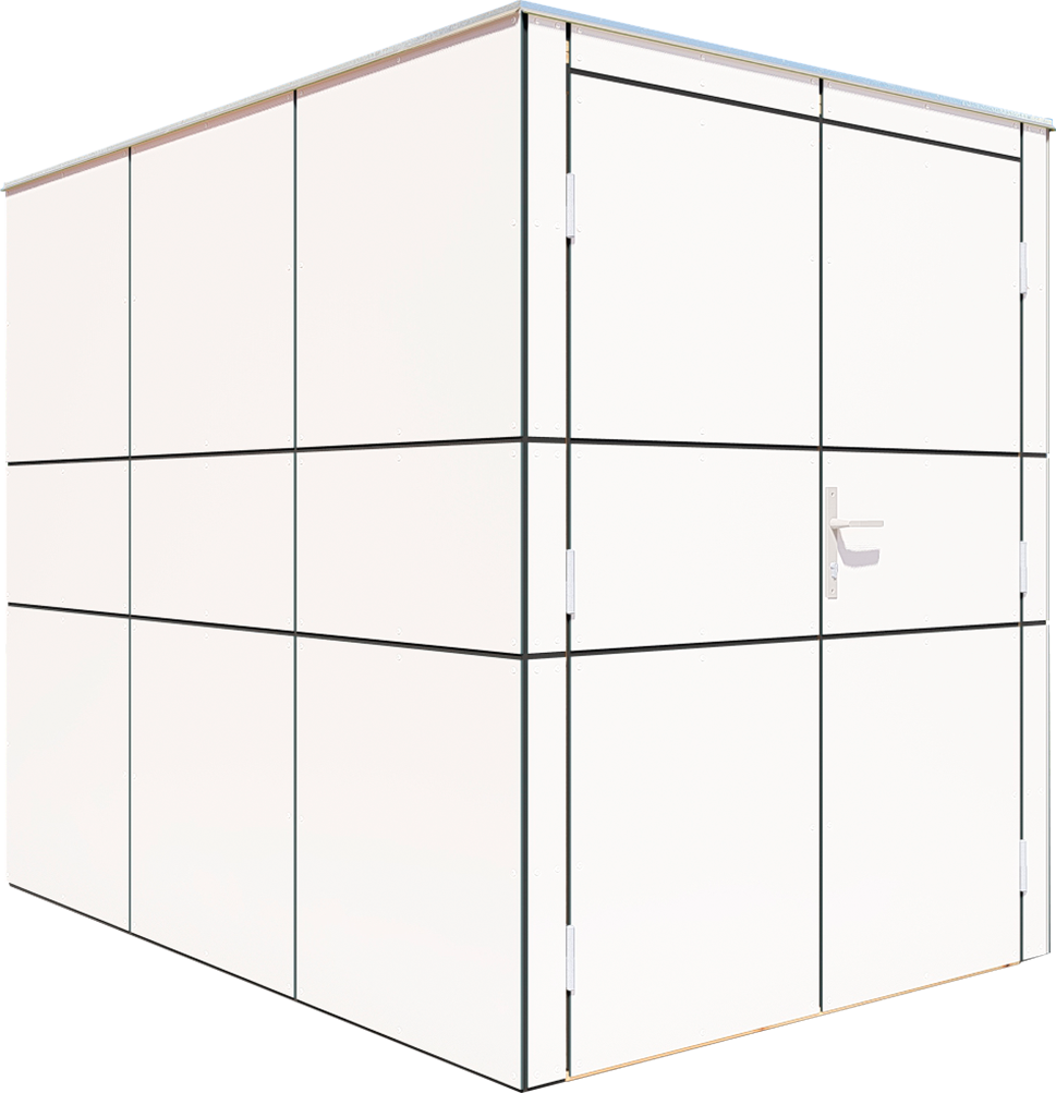 BERTILO Fahrradbox »HPL Bike in verschiedenen Farben«, HPL, witterungsbeständig, farbstabil, BxTxH: 155x235x194 cm