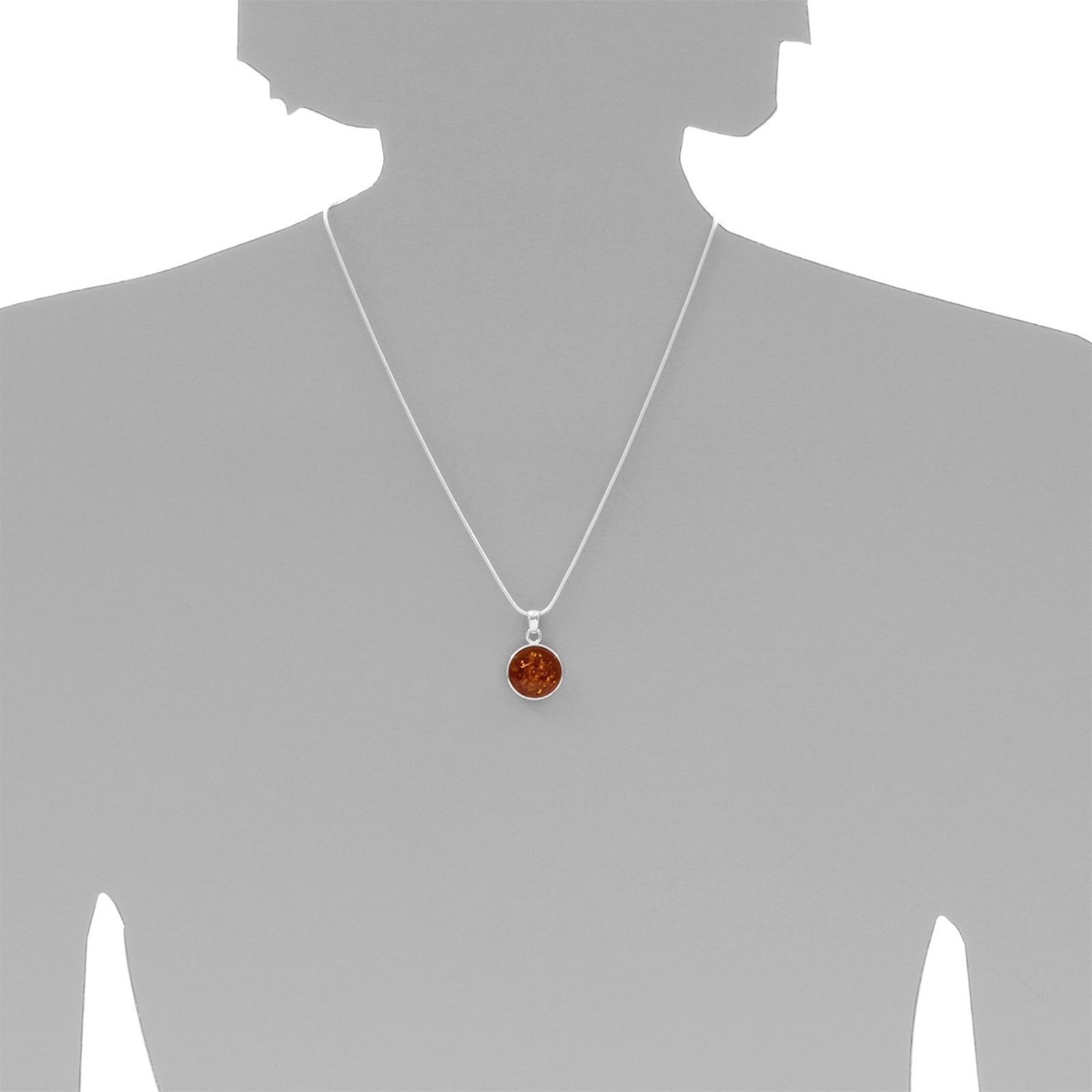 Kettenanhänger OSTSEE-SCHMUCK "Ostsee-Schmuck Anhänger Frouke 16 mm Anhänger Frouke 16 mm", weiß, Schmuckanhänger, Damen, 28 x 18mm, Silber 925 (Sterlingsilber), 3,1 g, Kettenanhänger 6