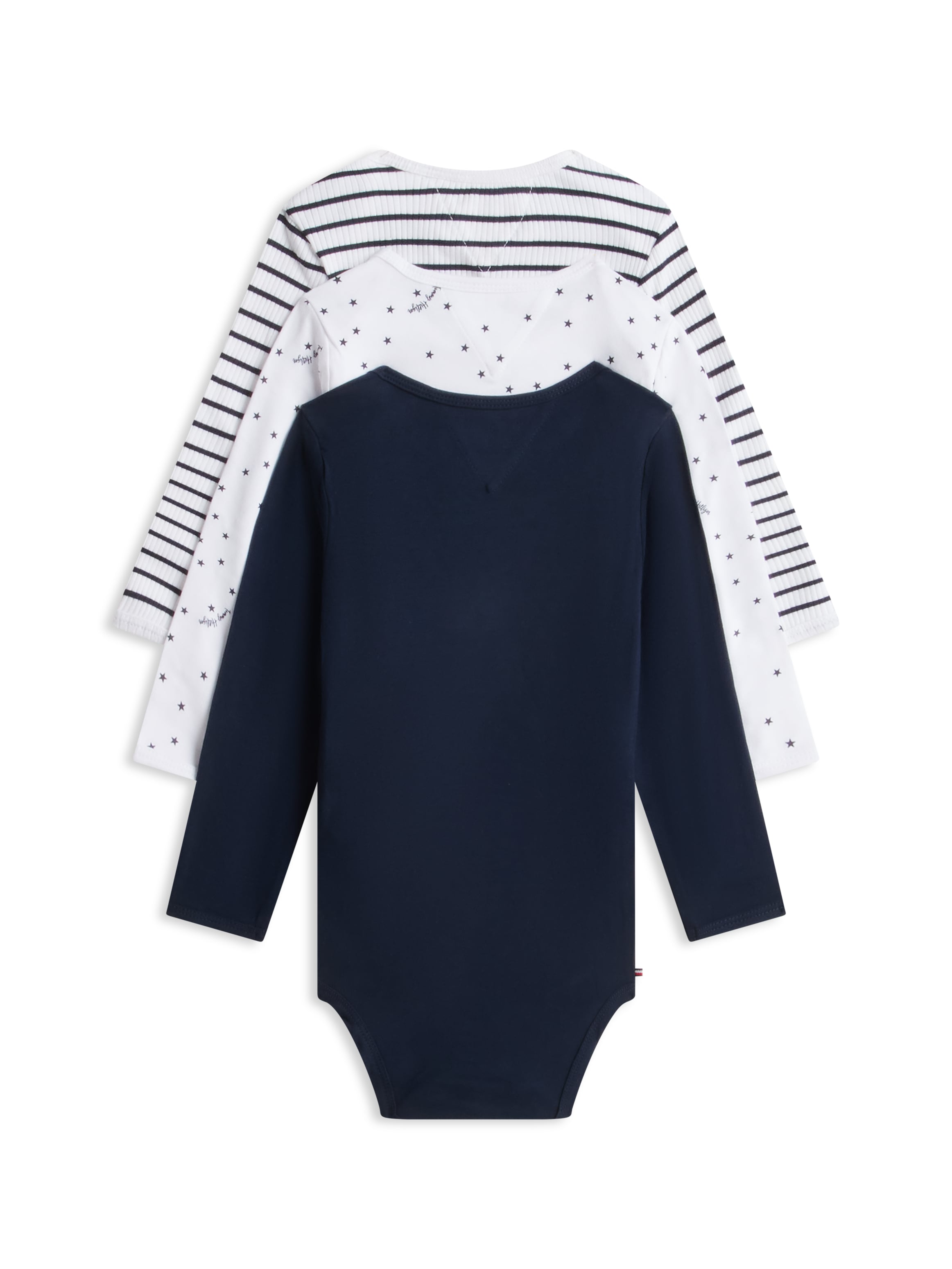 Tommy Hilfiger Langarmbody Packung, 3 Bodys für Babys