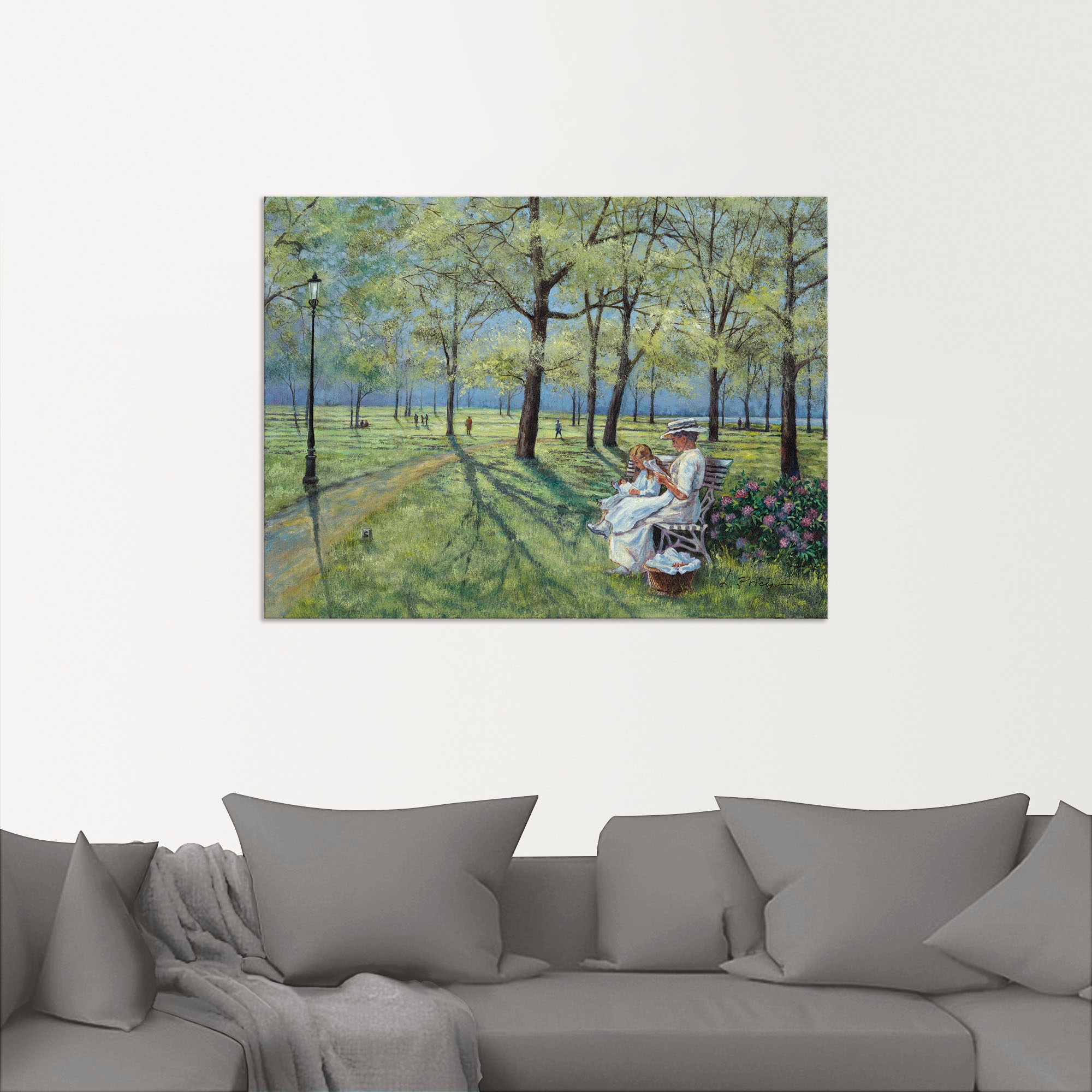 Artland Wandbild »Im Park«, Wiesen & Bäume, (1 St.), als Alubild, Outdoorbild, Leinwandbild in verschied. Größen