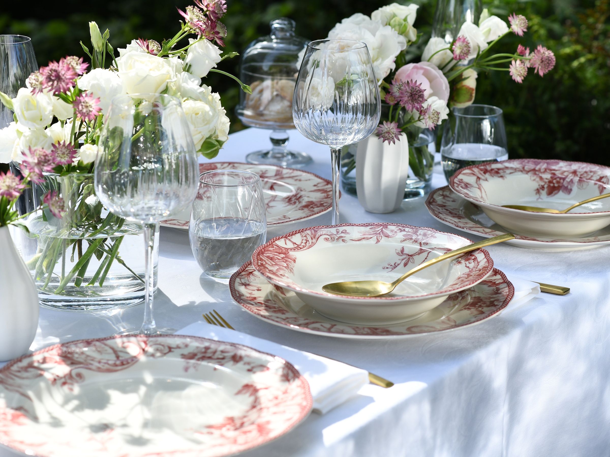 CreaTable Tafelservice »Adelaide, Service 8-tlg.« Teller Set, Nostalgischer Vintage Dekor, Elegante Form