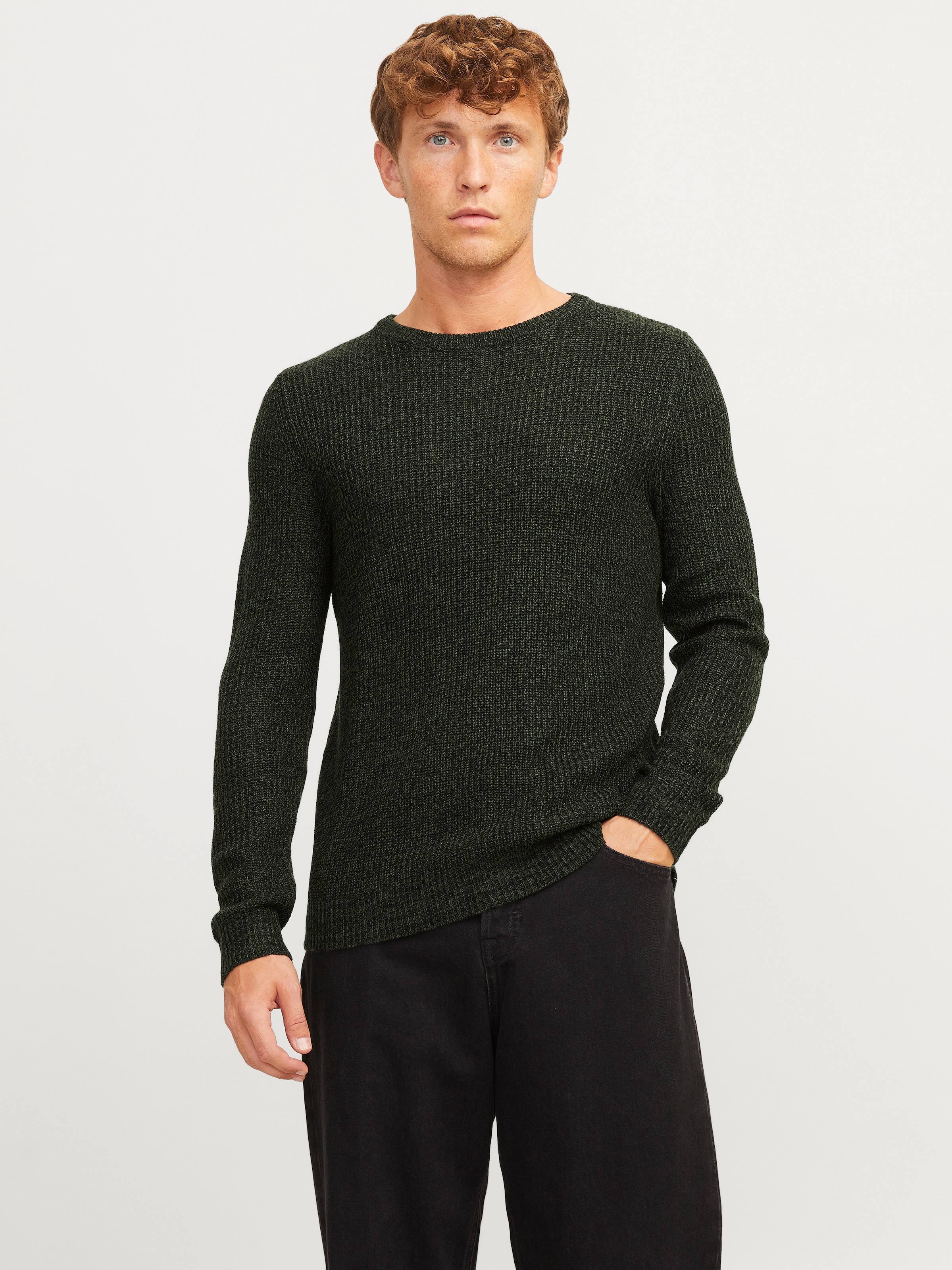 Jack & Jones Rundhalspullover "JJELEWIS KNIT CREW NECK SN" günstig online kaufen