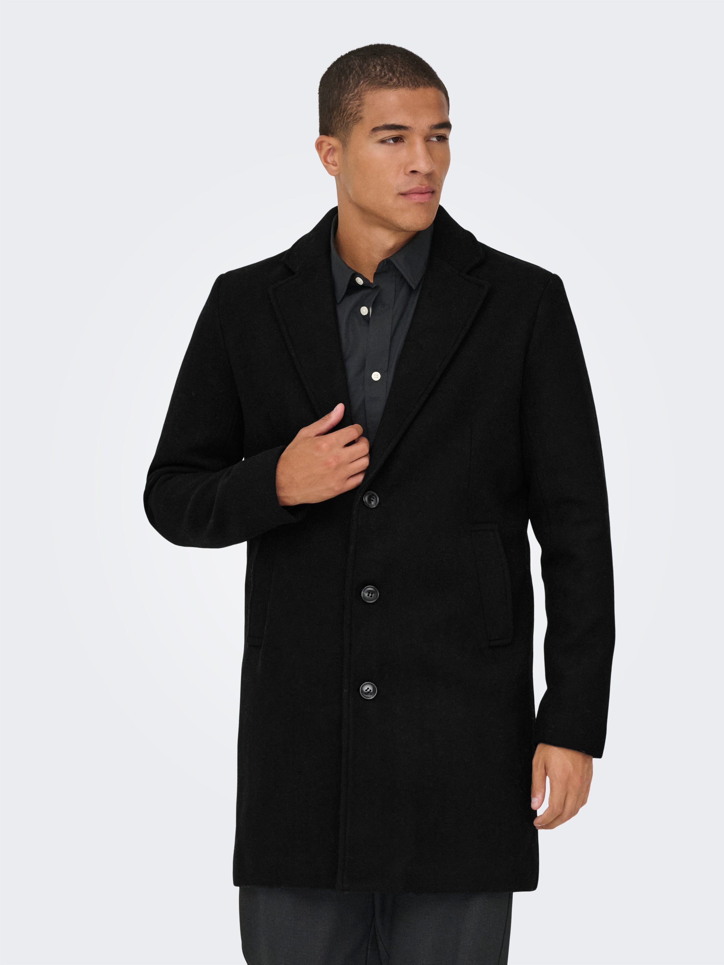 ONLY & SONS Langmantel "ONSMATTHEW WOOL COAT OTW NOOS" mit Wolle günstig online kaufen