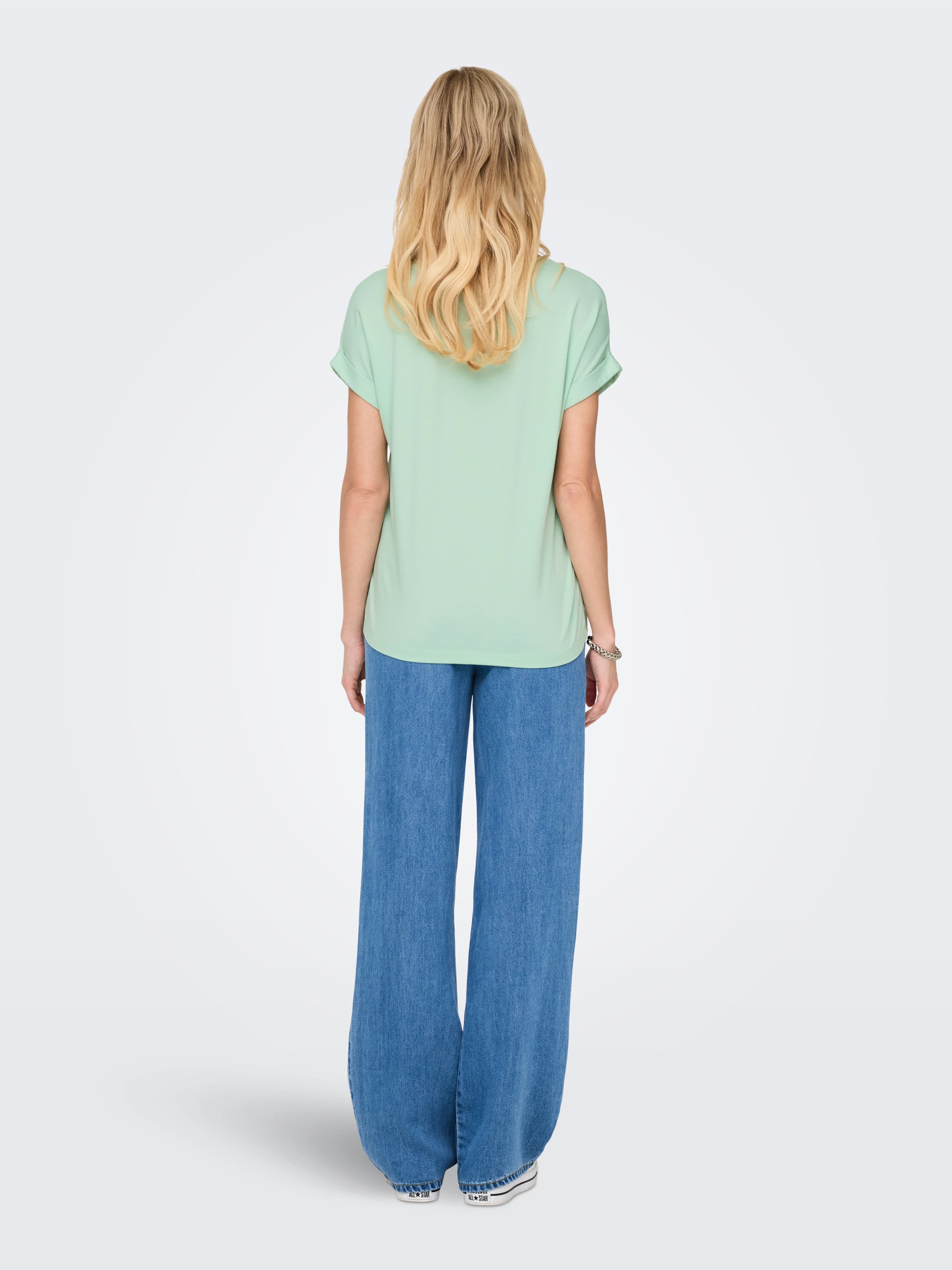 ONLY Onlmoster Damen T-Shirt Birds Egg Grün Gr. M 7