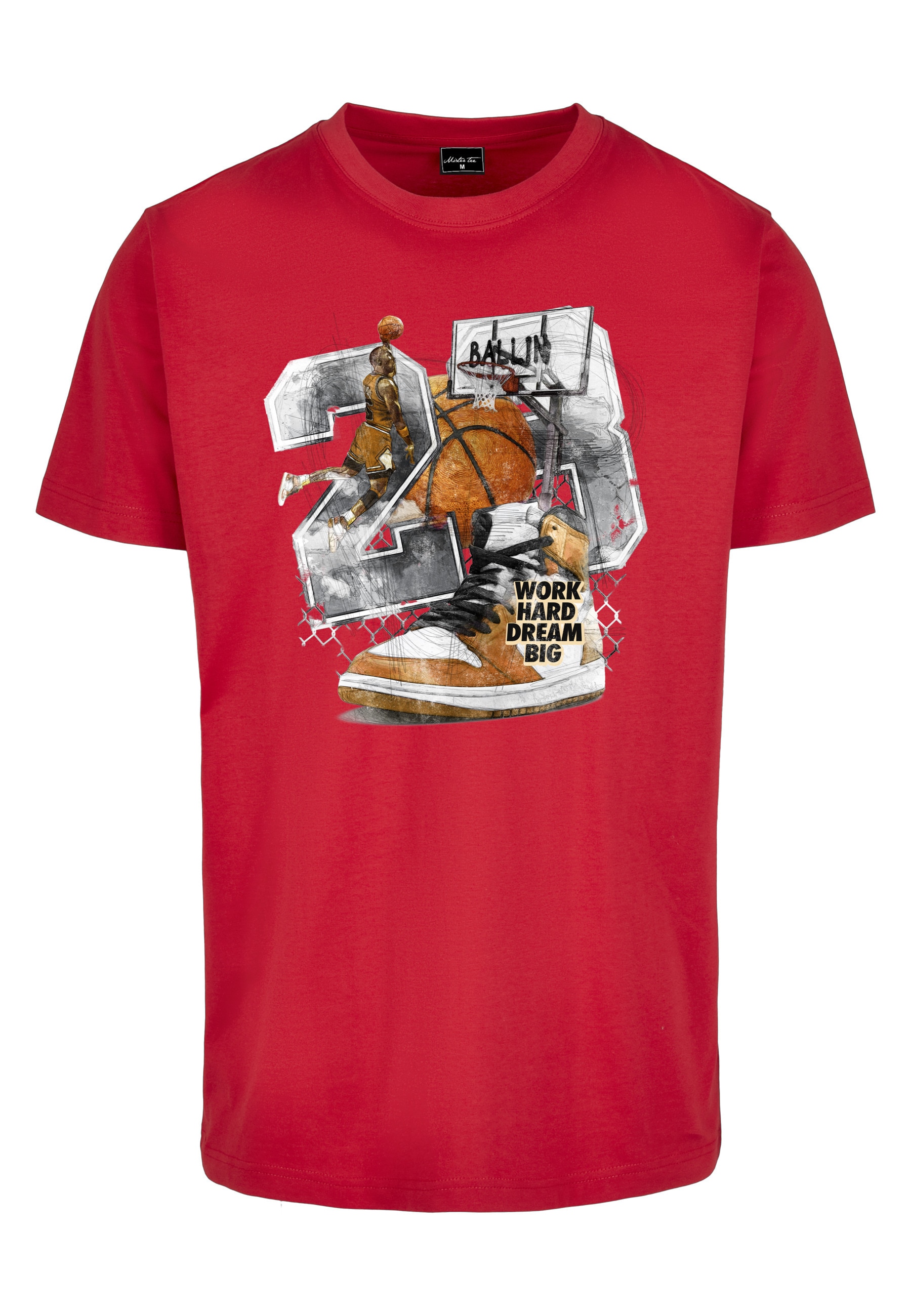 MisterTee Kurzarmshirt "MisterTee Herren Vintage Ballin Tee" 1