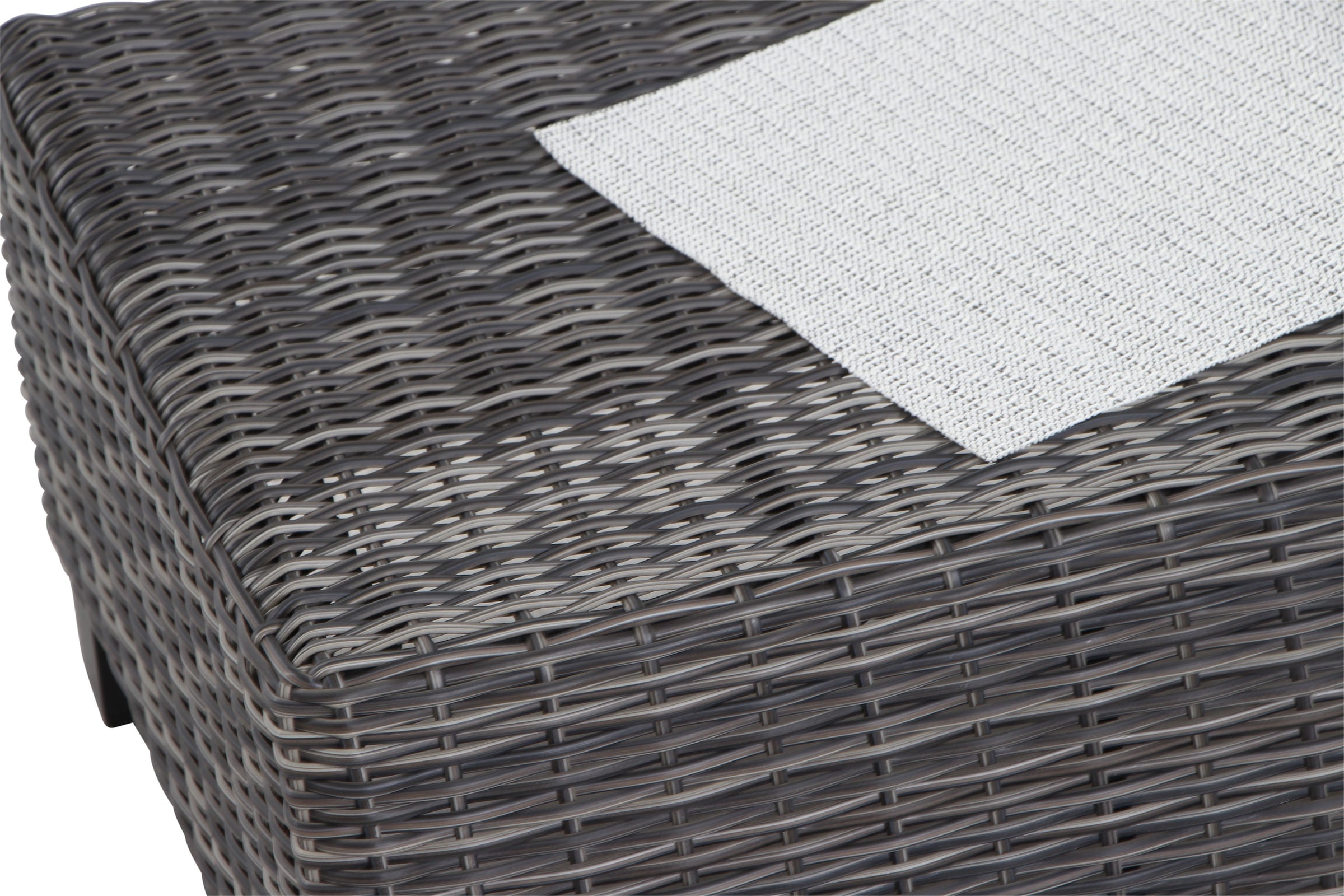 Siena Garden Gartenlounge-Hocker »CORIDO« Gestell Aluminium matt anthrazit inkl. Kissen, charcoal grey