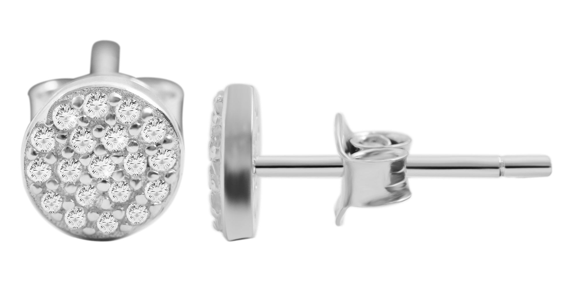 Adelia´s Paar Ohrhänger »Ohrringe – Ohrstecker aus 925 Silber mit Zirkonia« Zum Verschenken – ideal zum Jubiläum