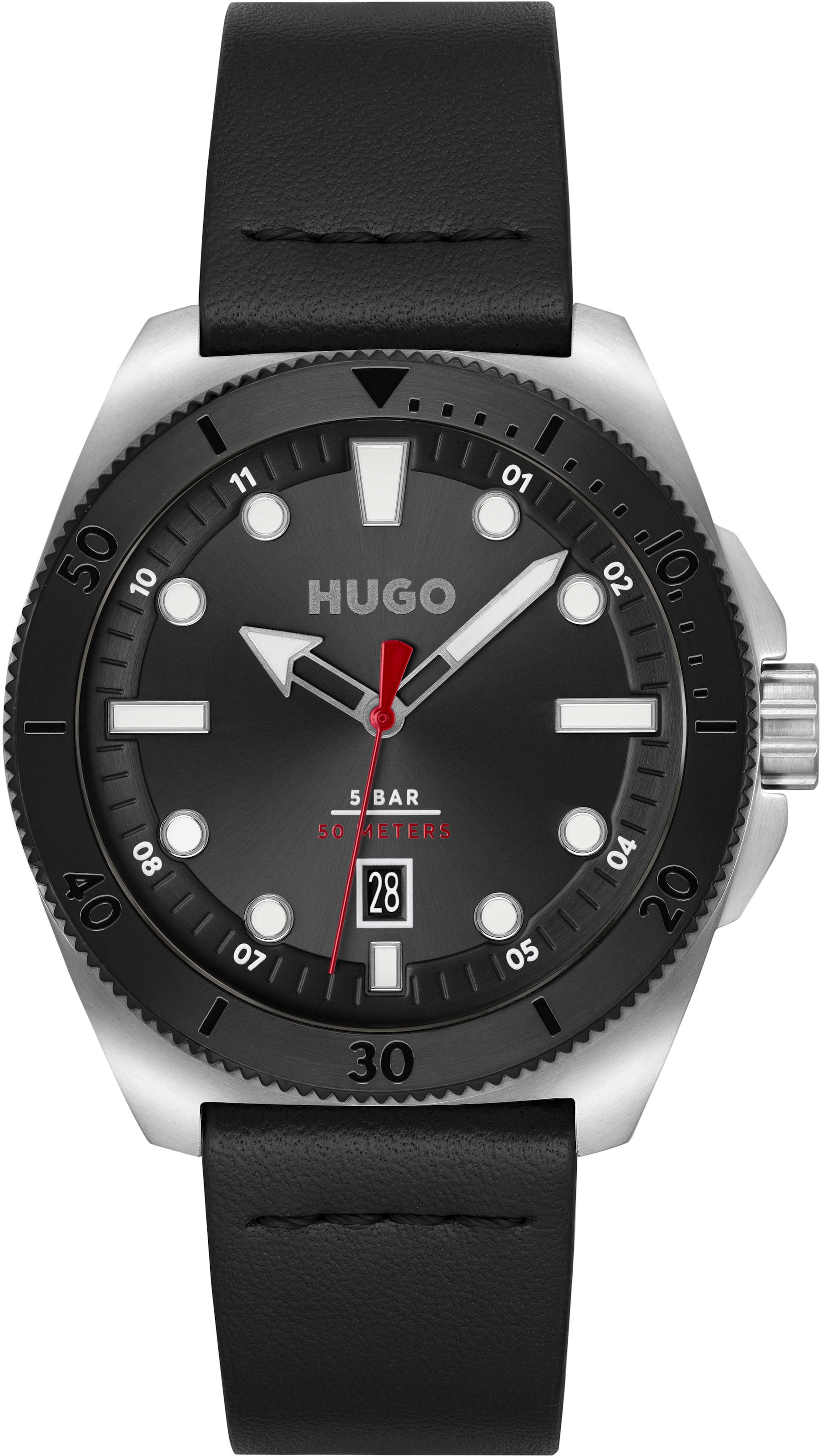 1530301« HUGO »#VISIT Quarzuhr