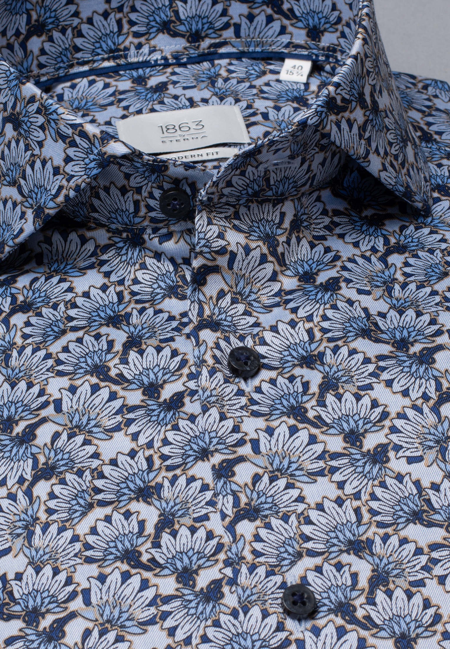 Eterna Langarmhemd »MODERN FIT« NON IRON (bügelfrei)