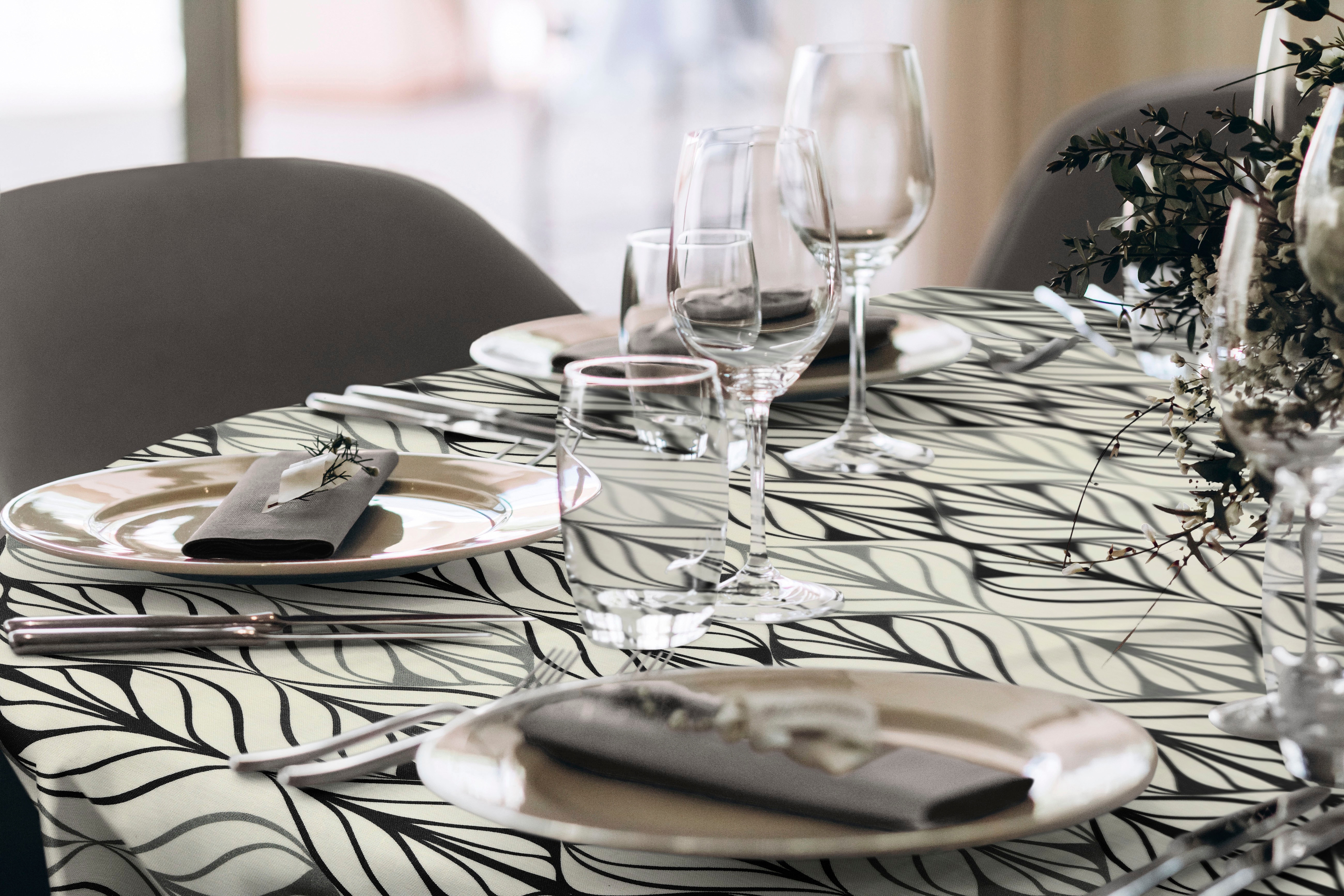 Adam Tischdecke "Wave" aus Leinen und Bio-Baumwolle günstig online kaufen