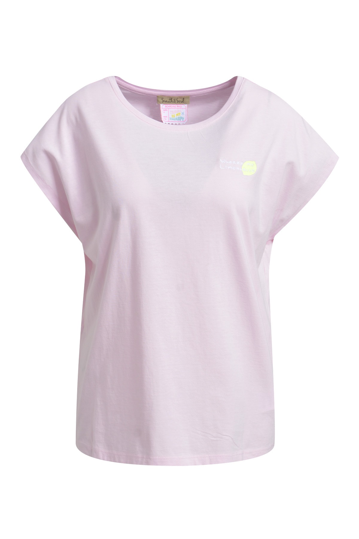 Smith & Soul Rundhalsshirt mit überschnittener Schulter