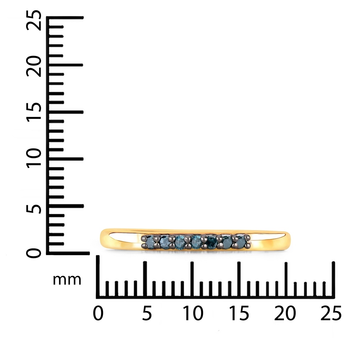 Rafaela Donata K729 Women's Half-Memoire Ring Yellow Gold Size 60 3