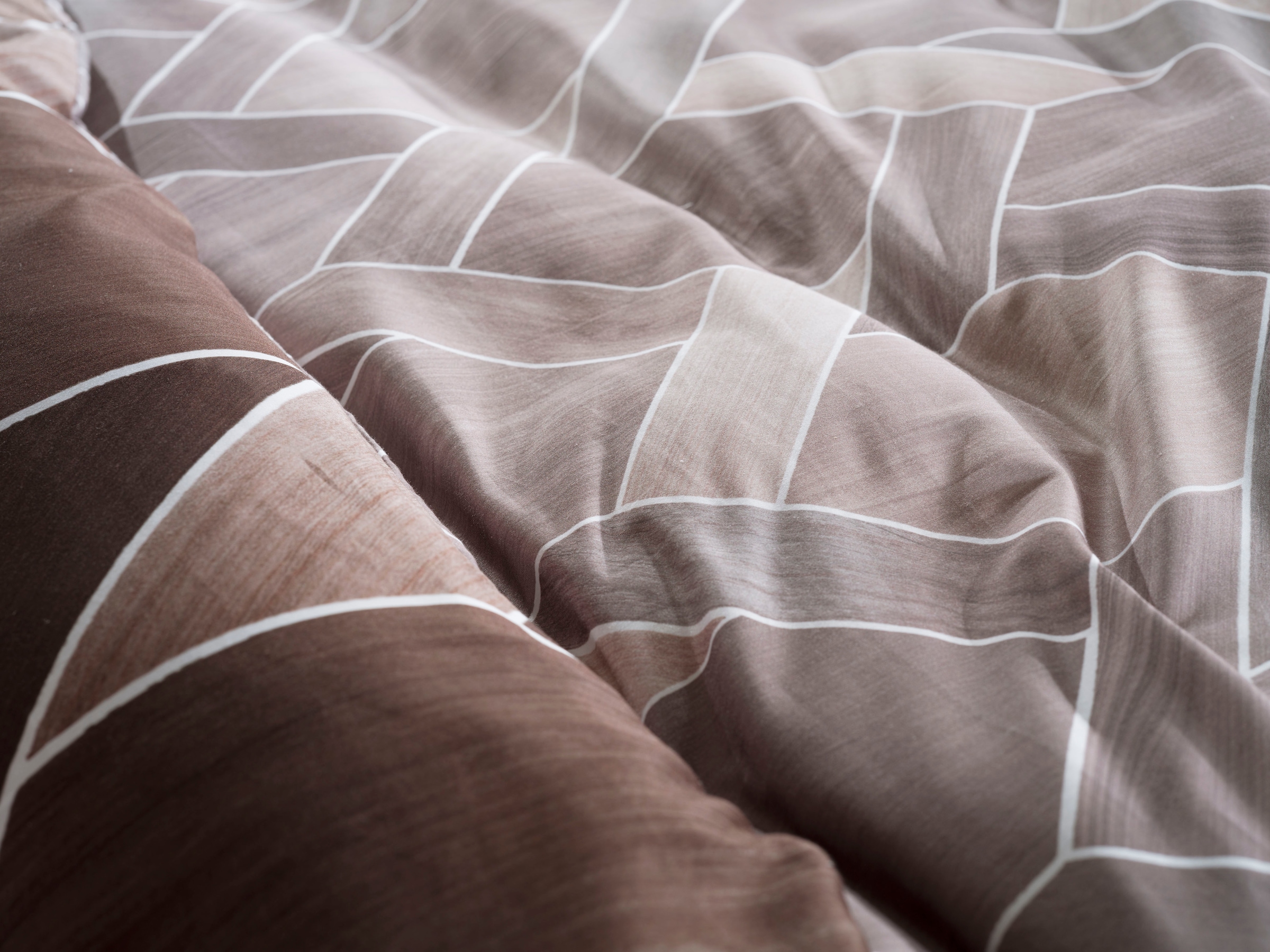 Heckett & Lane Wendebettwäsche »Murdock«, 100% Baumwolle, hochwertiges Mako-Satin, Bettwäsche ab 135x200 cm.