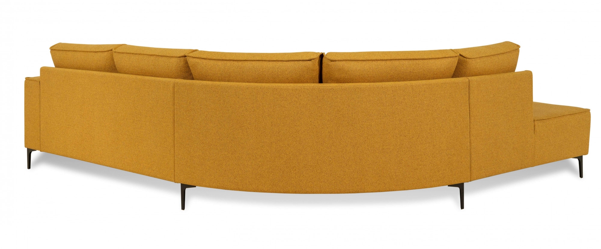 Places of Style Ecksofa »Casina«, mit abgerundeter Ottomane, in einem weichen Chenille-Stoff