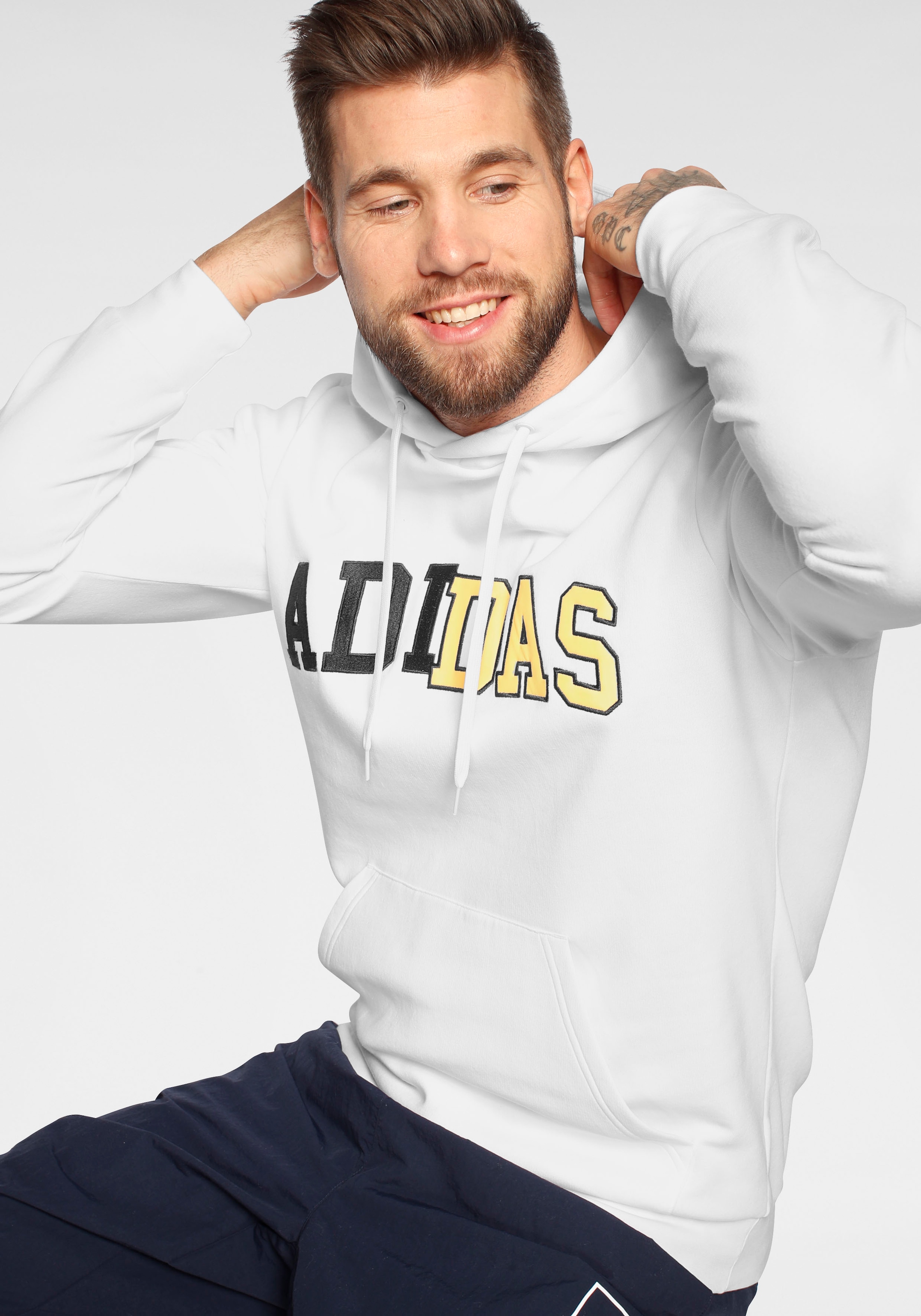 collegiate clash graphic hoodie