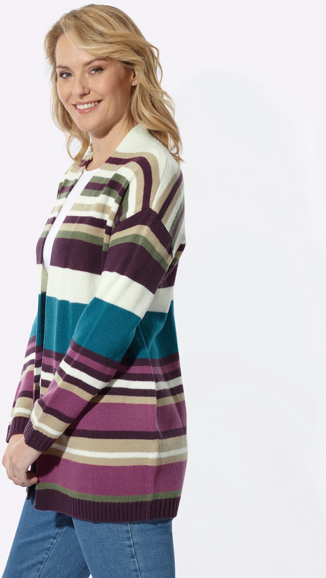 Classic Basics Longstrickjacke
