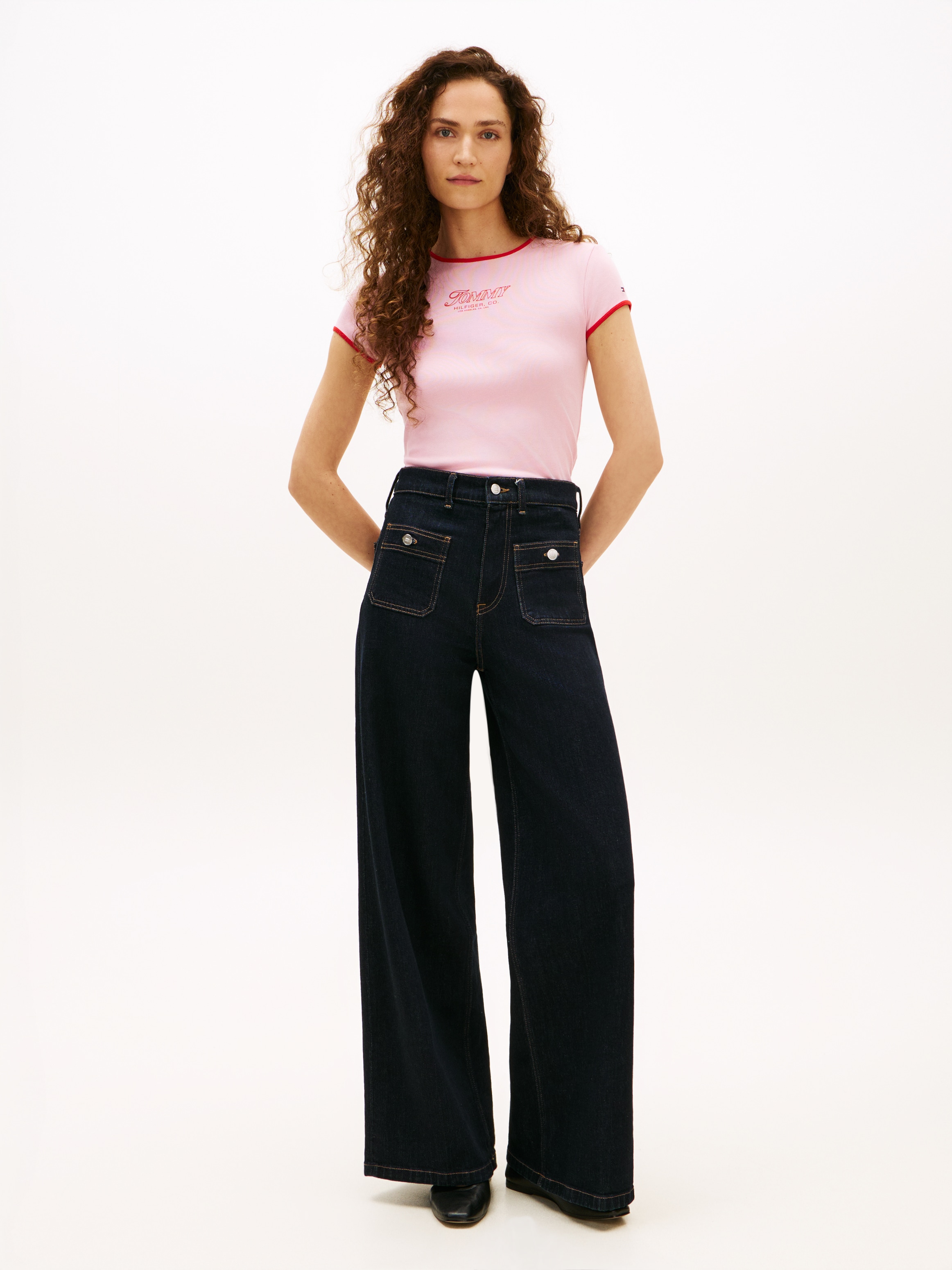 Tommy Hilfiger Kurzarmshirt »TILT GRAPHIC SLIM C-NK SS TEE«