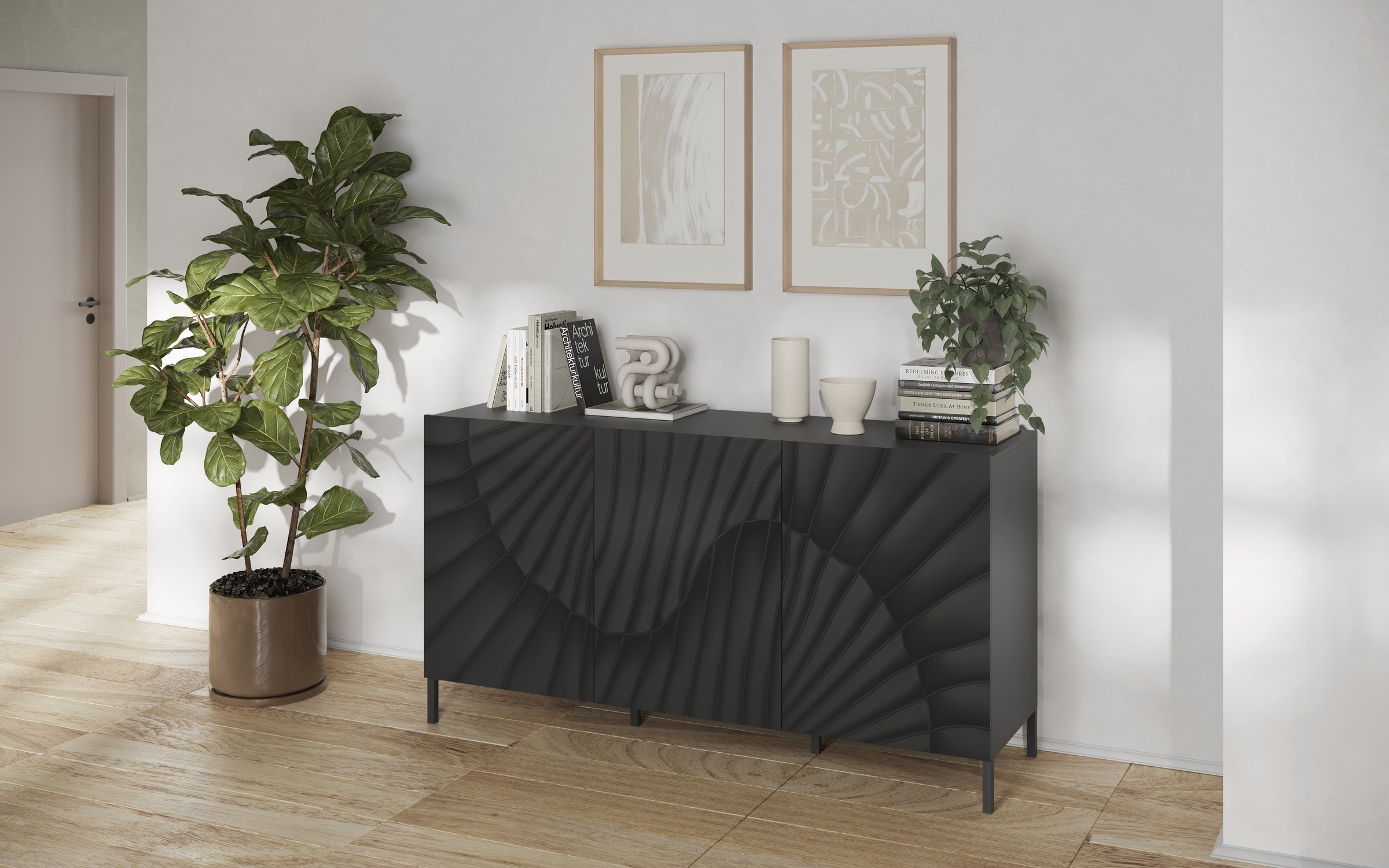 INOSIGN Sideboard "Snake Breite 181 cm, moderne Kommode mit 3 Türen", Anric günstig online kaufen