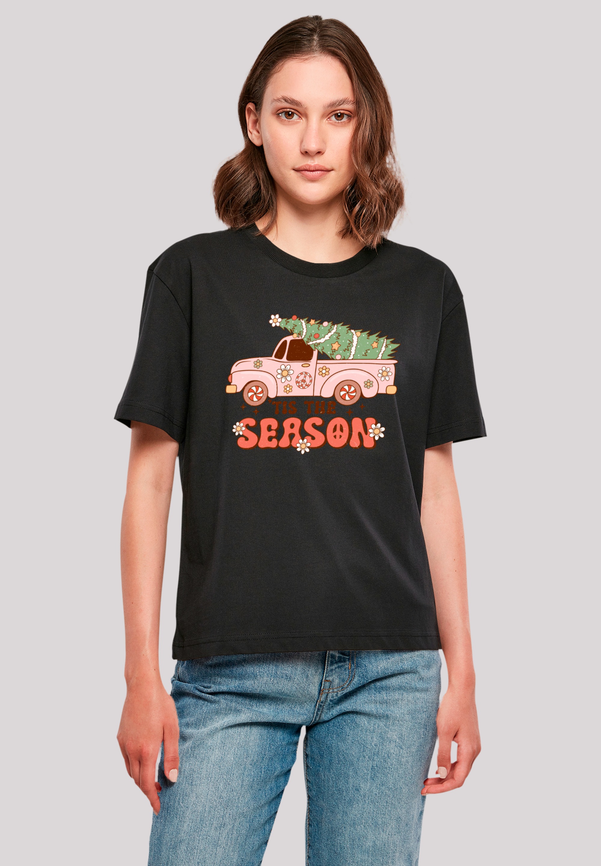 F4NT4STIC T-Shirt "Tis The Season Weihnachten Drivin Home", Premium Qualitä günstig online kaufen