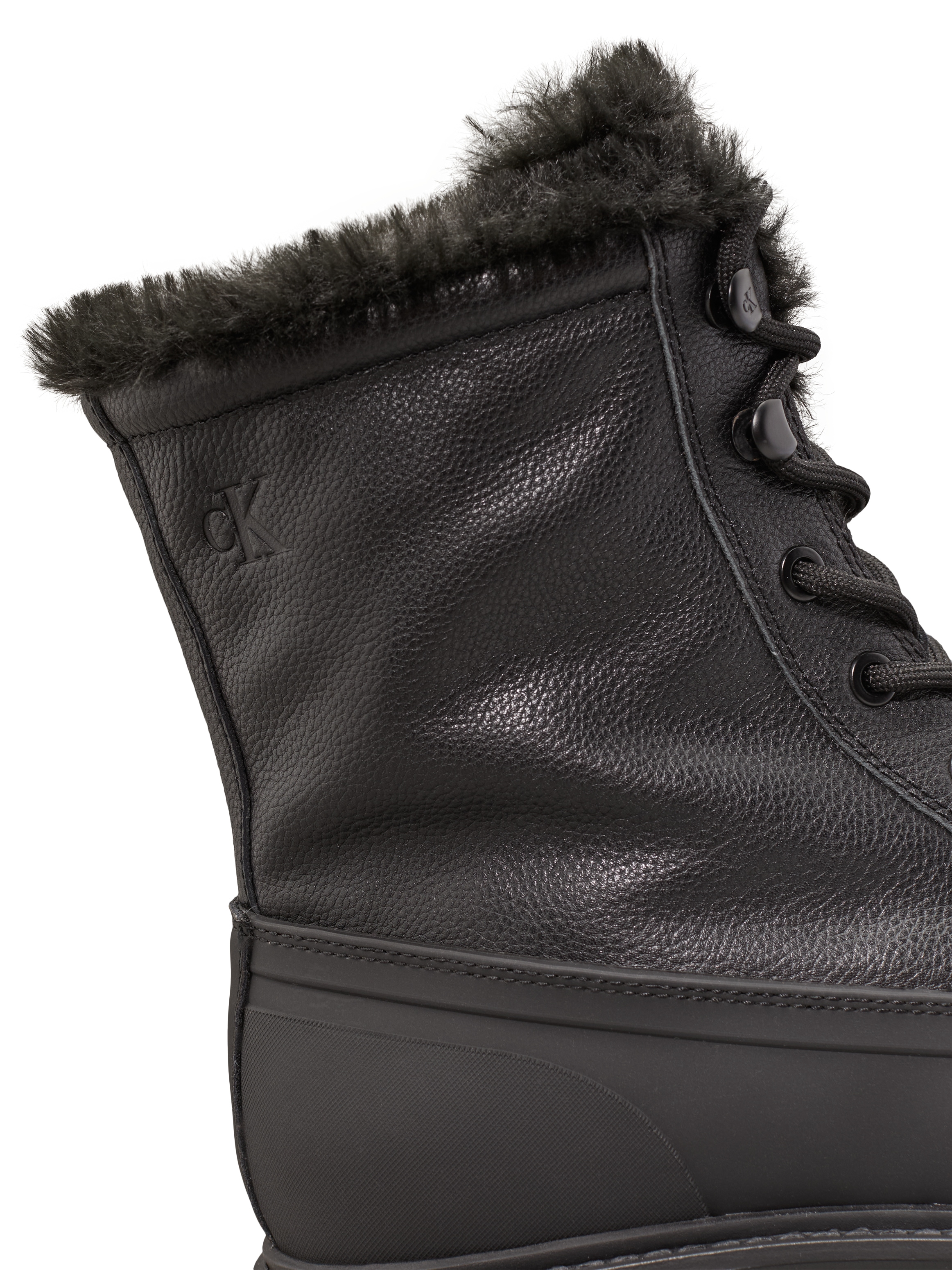 Calvin Klein Jeans Winterboots »FLATFORM LACE UP BOOT PADDED«, Schnürboots, Stiefelette, Plateau-Profilsohle, mit Warmfutter