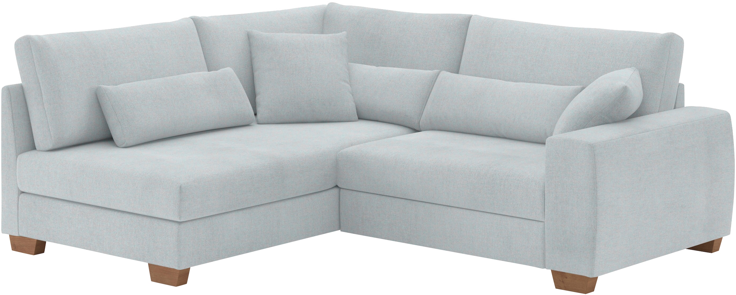 Mr. Couch Ecksofa »Helena L-Form, bis 140 kg belastbar«, mit Taschenfederkern, wahlweise mit Bettfunktion