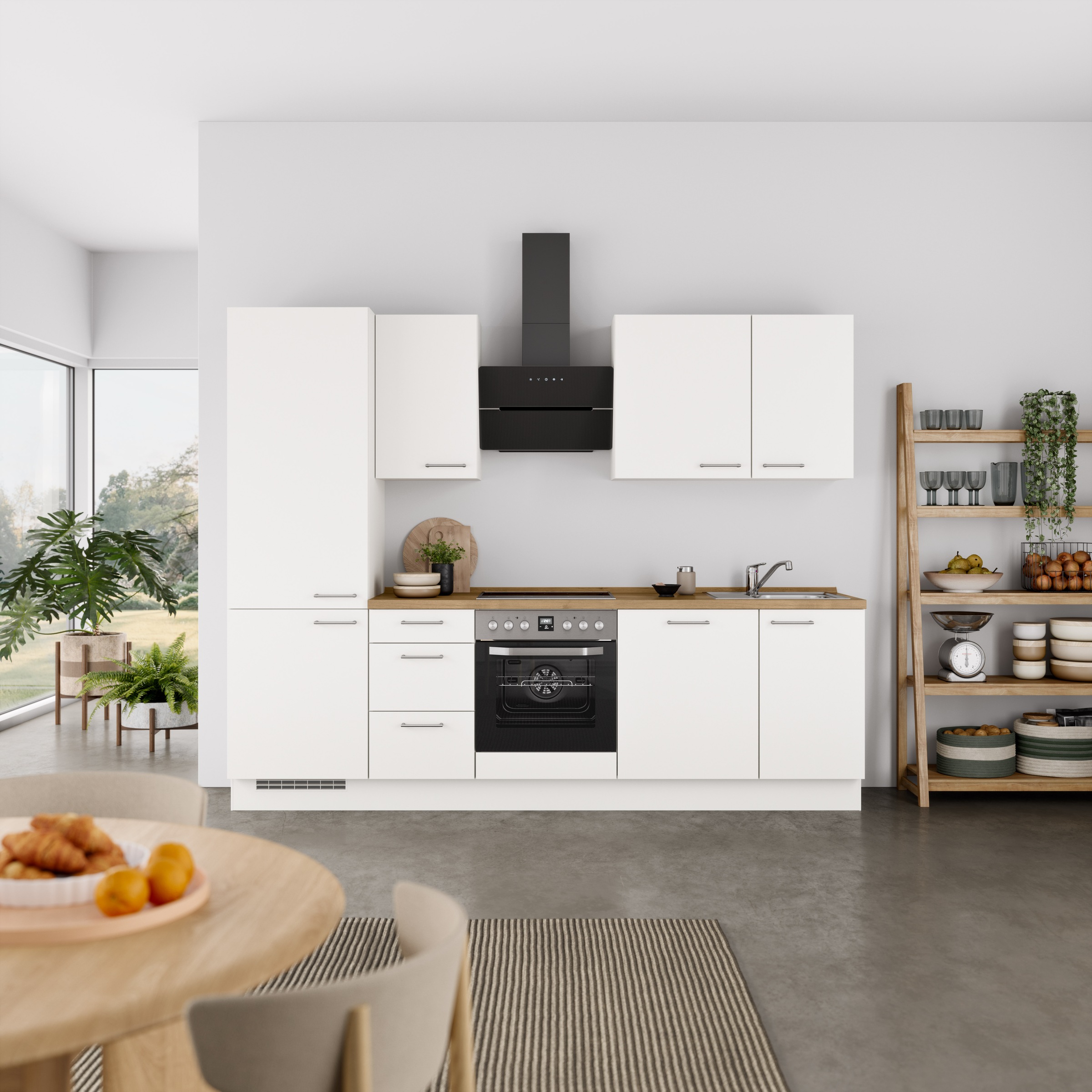 nobilia Küchenzeile ""Laser II", Ausrichtung wählbar, Breite 270 cm" vormon günstig online kaufen