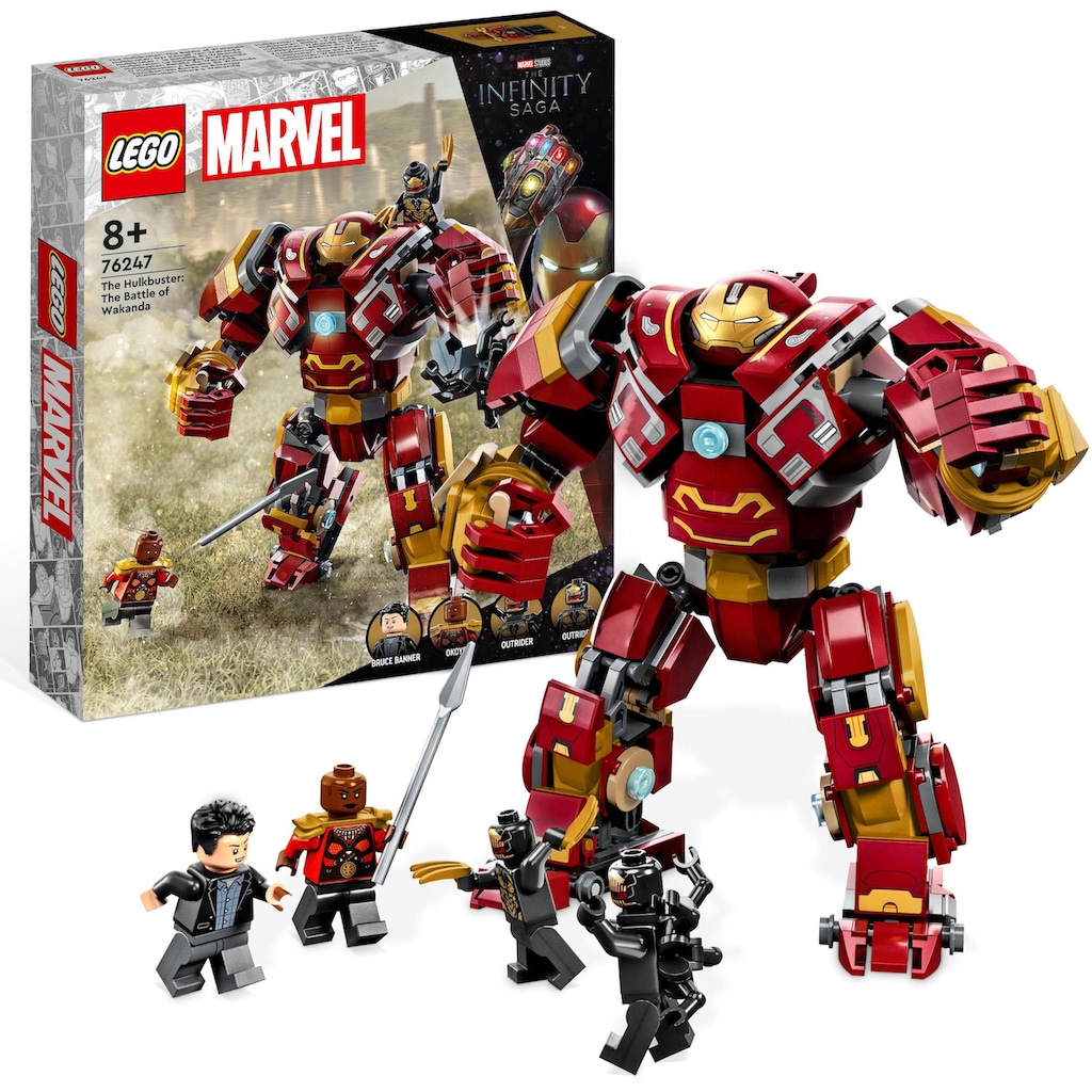 LEGO® Konstruktionsspielsteine »Hulkbuster: Der Kampf von Wakanda (76247), LEGO® Marvel«, (385 St.), Made in Europe