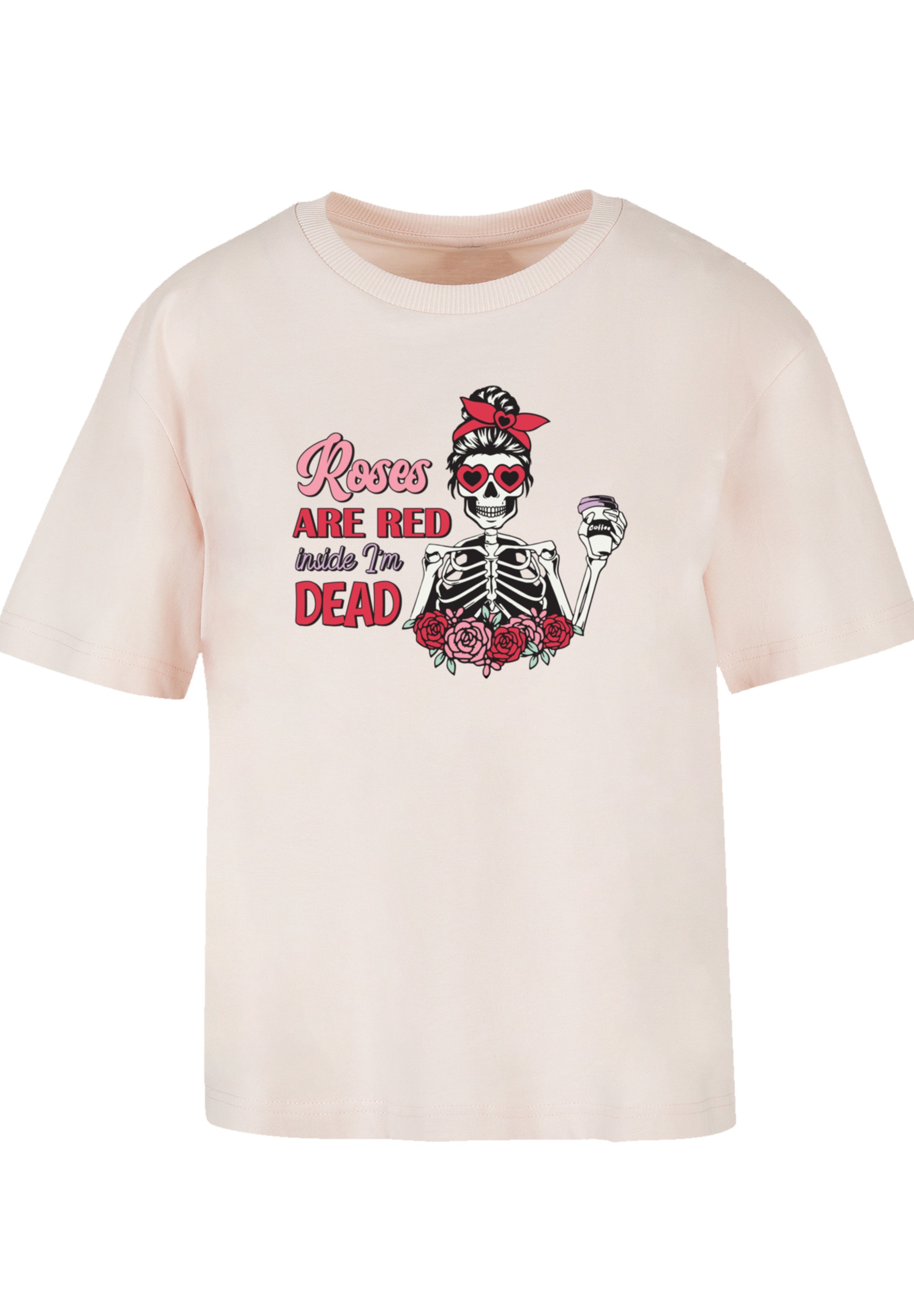 F4NT4STIC T-Shirt »Anti Valentinstag Roses are red«, Premium Qualität