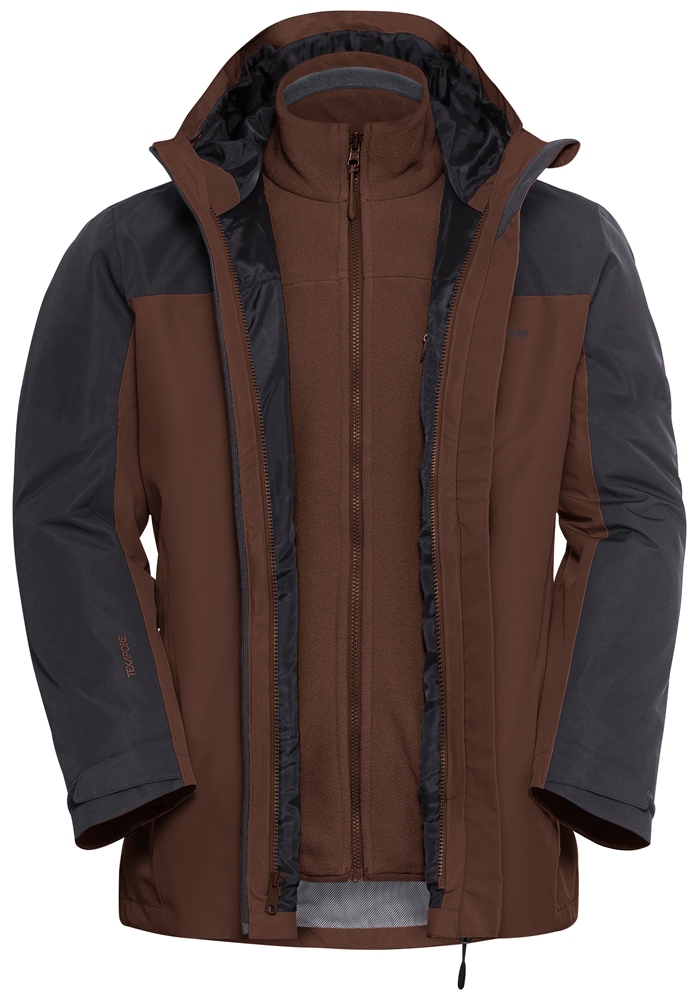 Jack Wolfskin 3-in-1-Funktionsjacke »TAUBENBERG 3IN1 JKT M«, mit Kapuze