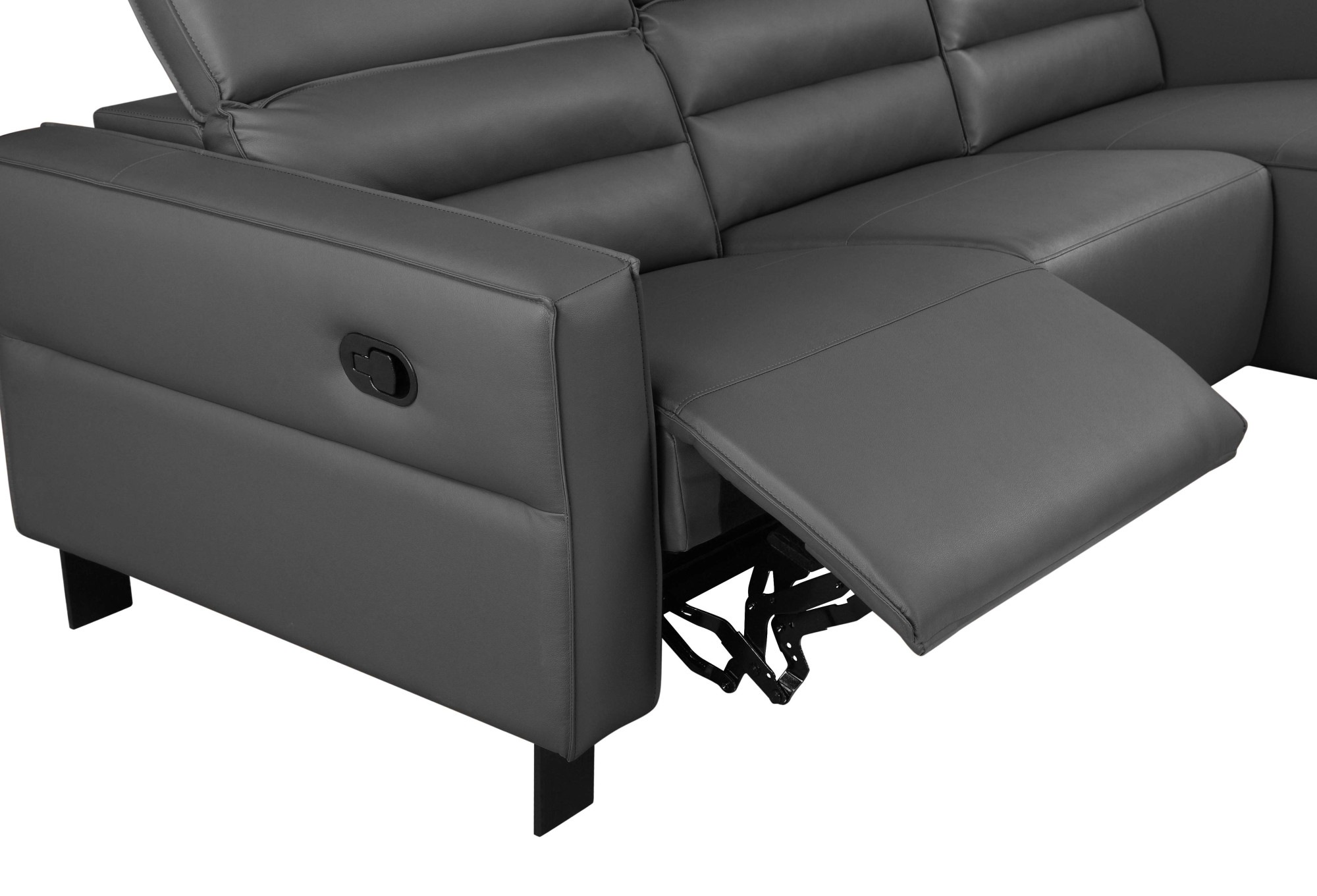 Places of Style Ecksofa »Carpari, L-Form, 263 cm, manuelle o. elektrische Relaxfunktion,«, USB A/C und Kopfteilverstellung