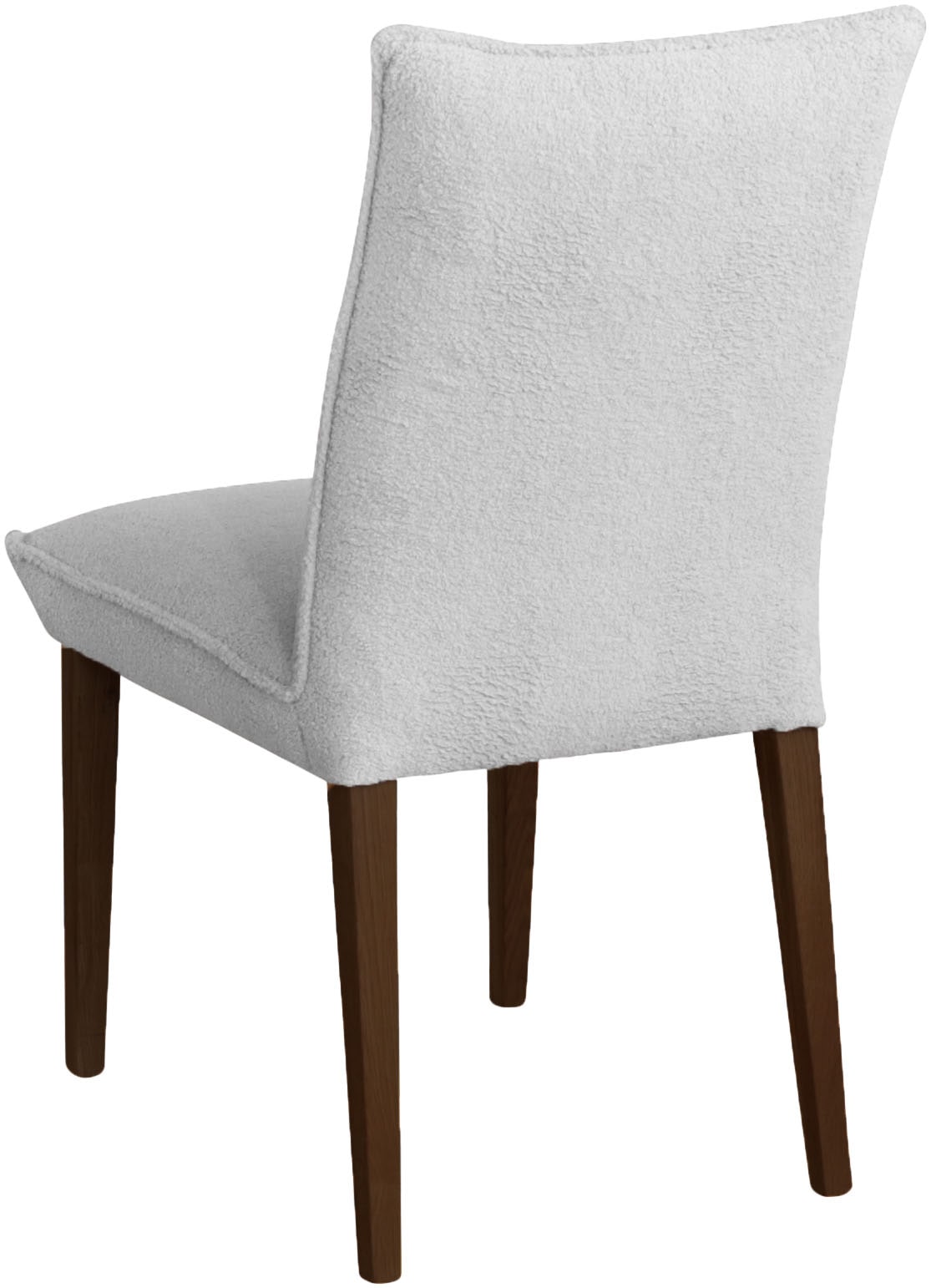 Home affaire 4-Fußstuhl »Atena«, (Set), Luxus-Microfaser Teddyoptik, Gestell aus Massivholz Buche, Bezug Teddyoptik