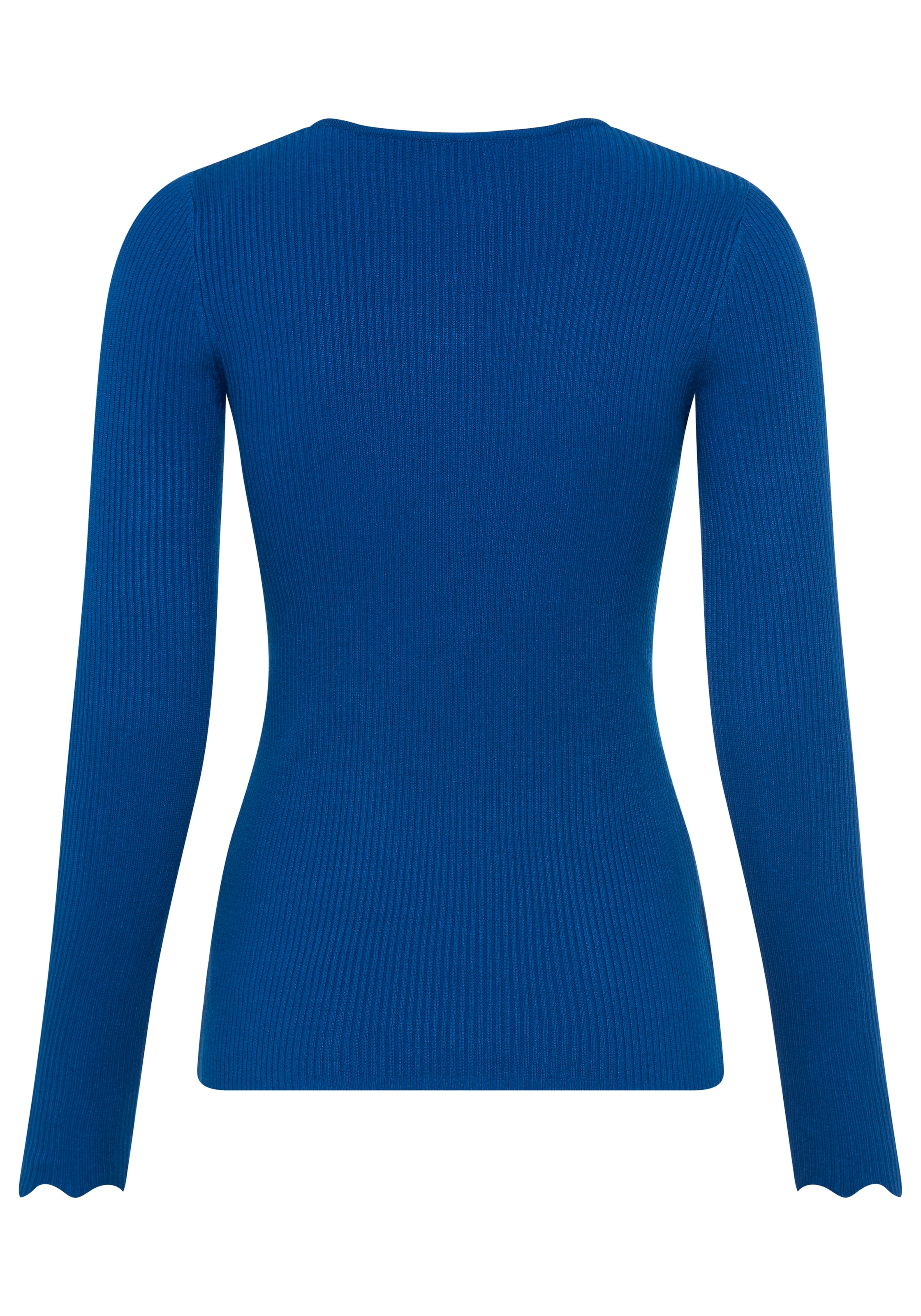 Laura Scott V-Ausschnitt-Pullover, mit femininer Wellenkante