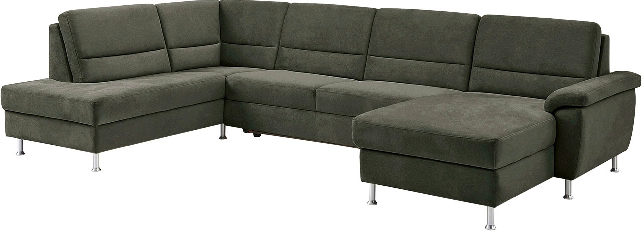 CALIZZA INTERIORS Wohnlandschaft »Onyx U-Form«, (3 St.), wahlweise mit Bettfunktion und Bettkasten