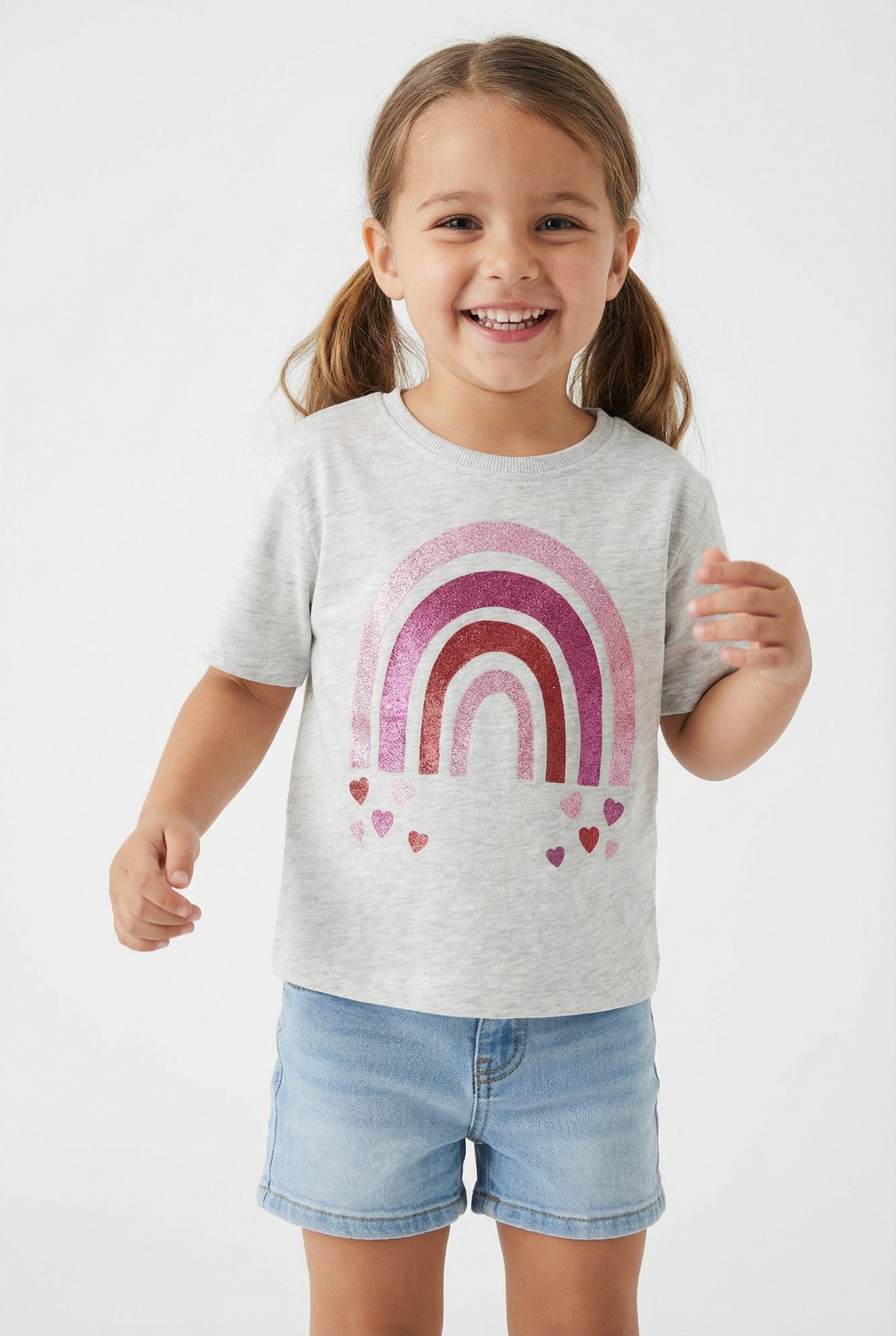 Thumbnail - Name It T-Shirt "NMFBELINA 3P SS NREG TOP PB" Packung, 3 tlg.