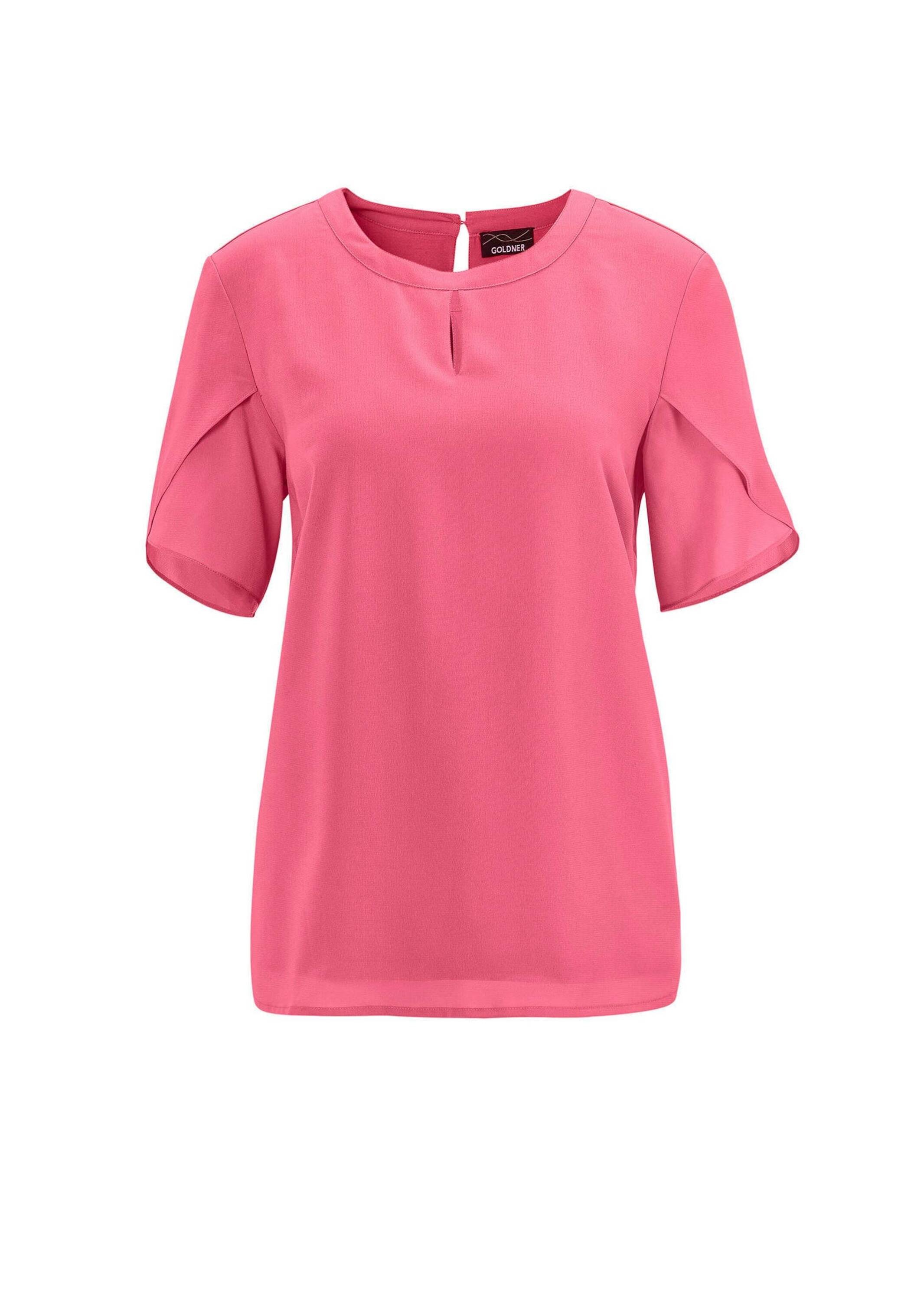 GOLDNER Kurzarmbluse "Bluse mit aufregender Ärmellösung" Ohne günstig online kaufen