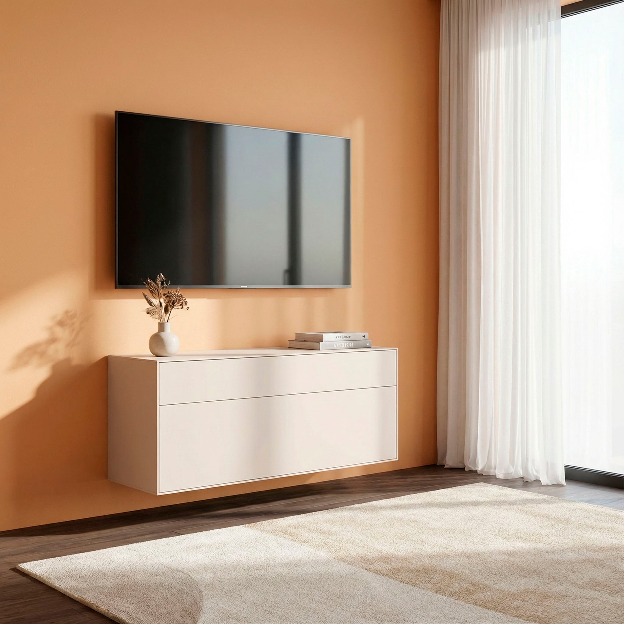LeGer Home by Lena Gercke Lowboard "Essentials, TV-Board, TV-Kommode, TV-Schrank, TV-Möbel" Breite: 111 cm, UV lackiert, Push-to-open-Funktion