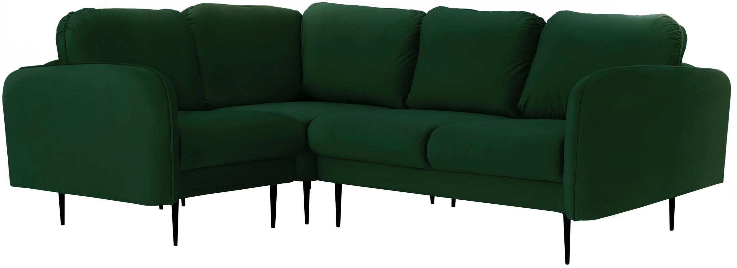 Leonique Ecksofa »Skidi L-Form«, mit losen Rückenkissen und Keder oben auf der Armlehne