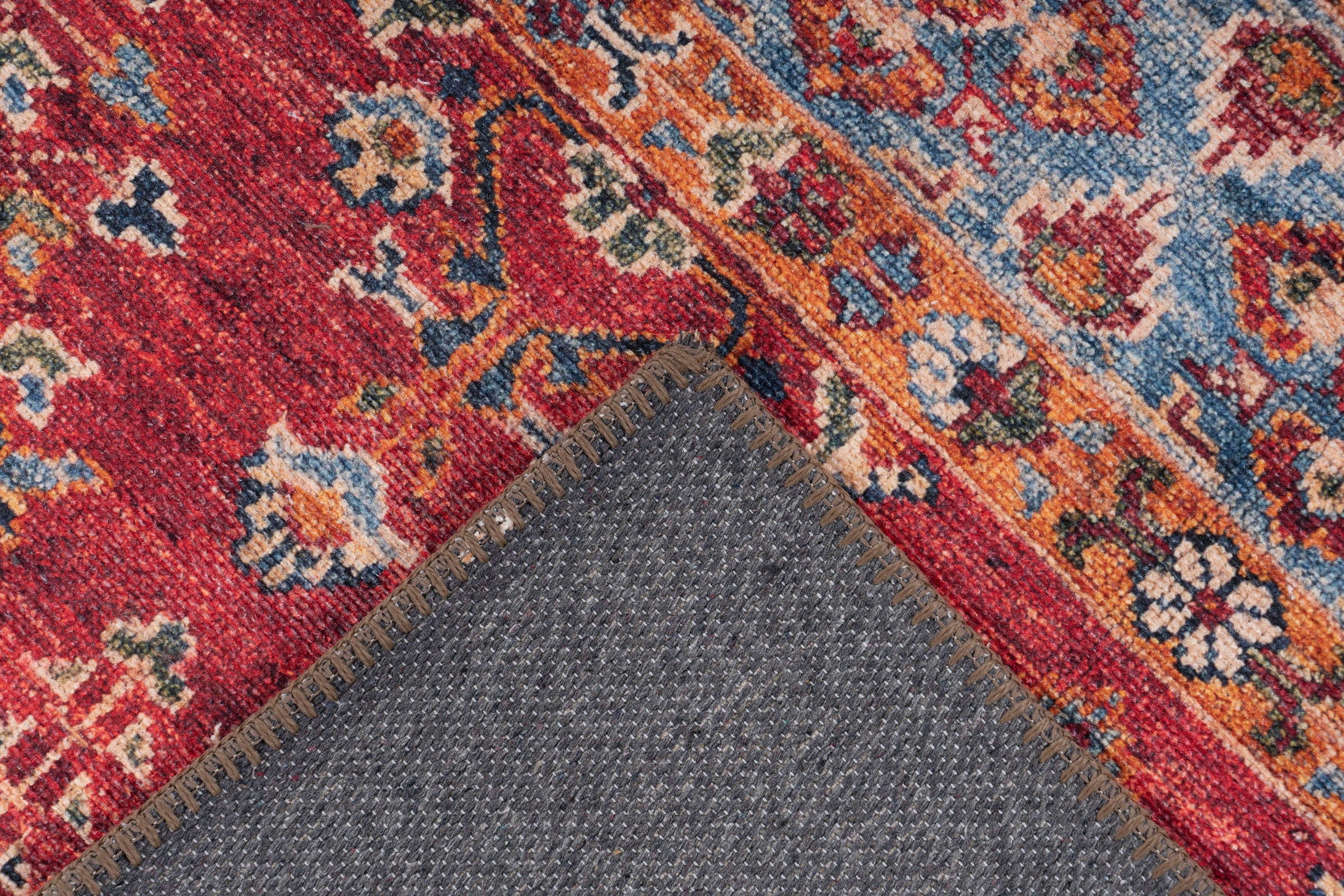 me gusta Teppich »Faye 325«, rechteckig, 6 mm Höhe, Flachgewebe, gedrucktes Motiv, Wohnzimmer, Esszimmer
