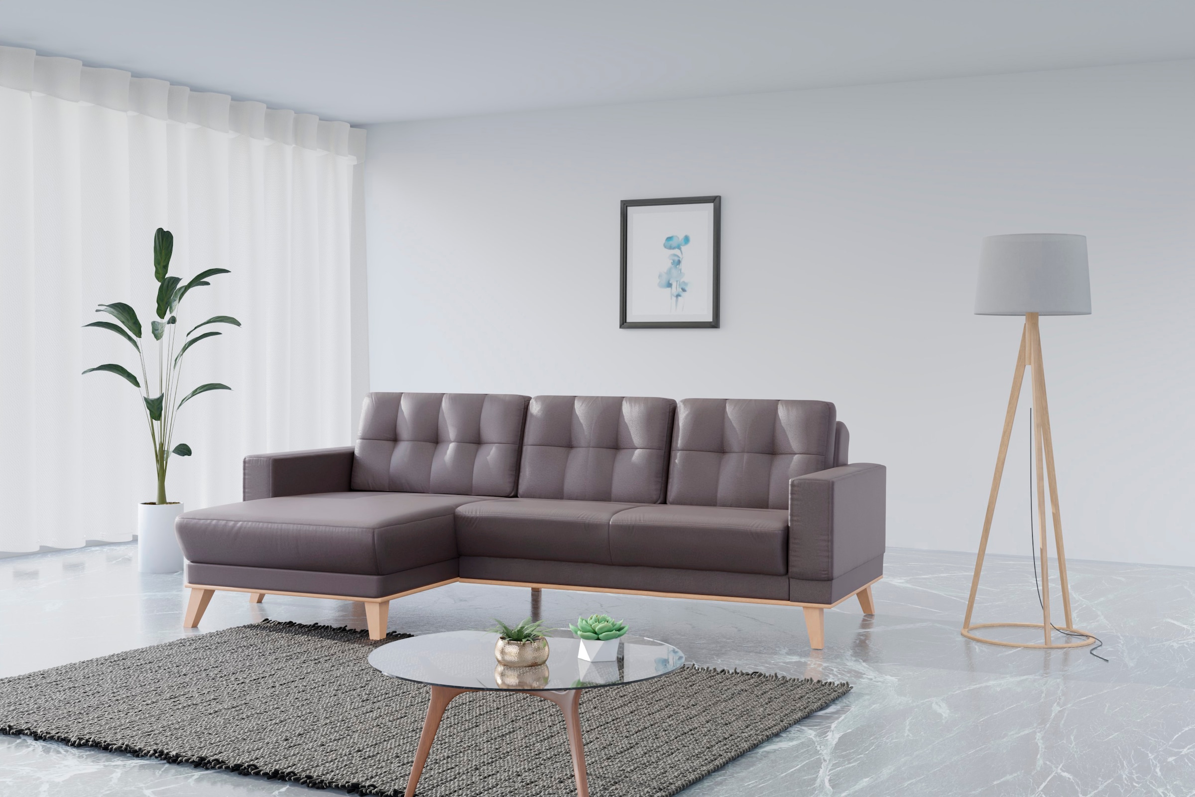 sit&more Ecksofa Lavida L-Form, wahlweise mit Kippfunktion und Bettkasten günstig online kaufen