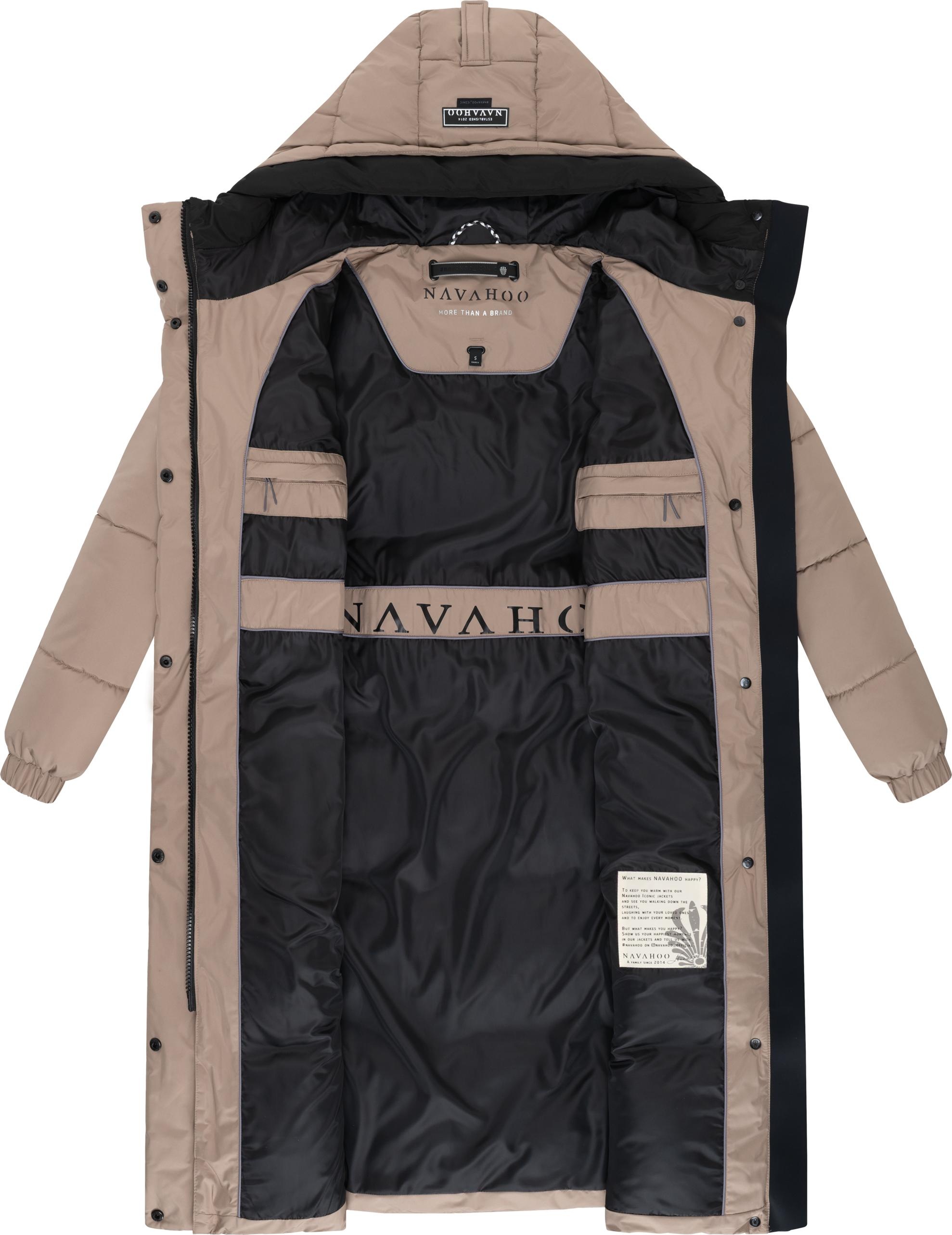 Navahoo Steppmantel »Taublüte XIV« Gesteppter Damen Mantel mit 2-Wege-Reißverschluss