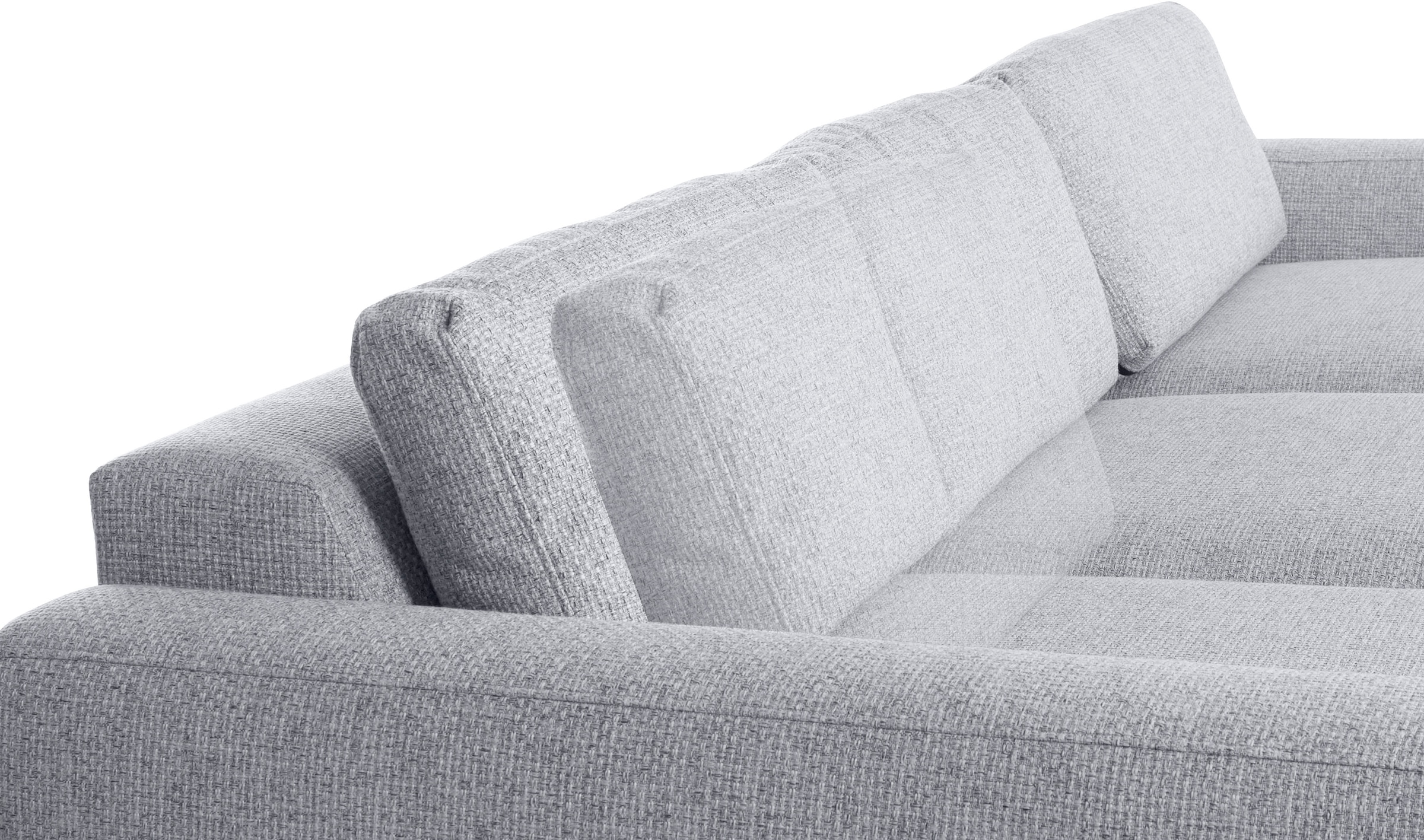 Places of Style Ecksofa »Bloomfield, L-Form«, extra tiefe Sitzfläche, wahlweise mit Sitztiefenverstellung