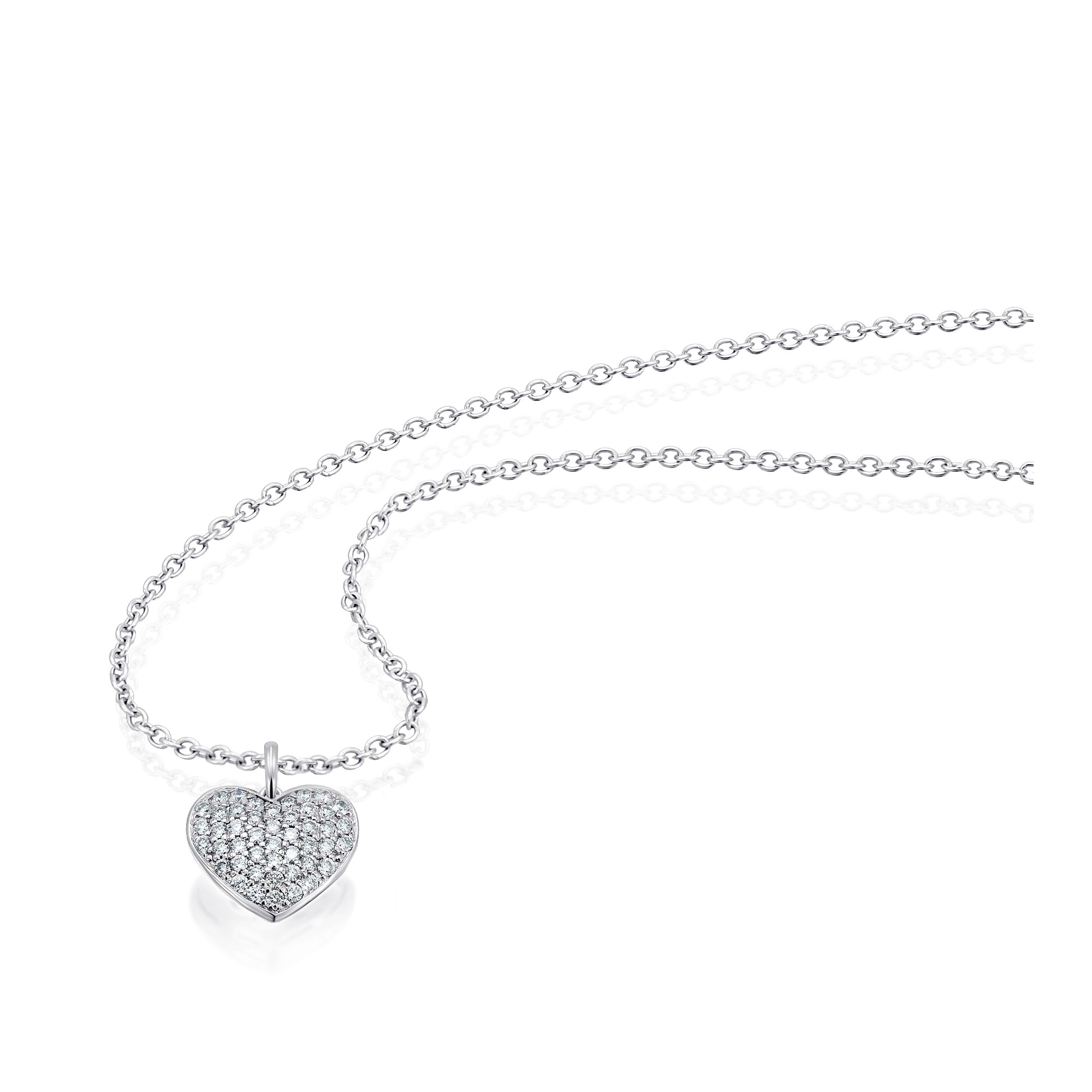 ONE ELEMENT Kettenanhänger »0,25 ct Diamant Brillant Anhänger aus 585 Weißgold«, Damen Gold Schmuck