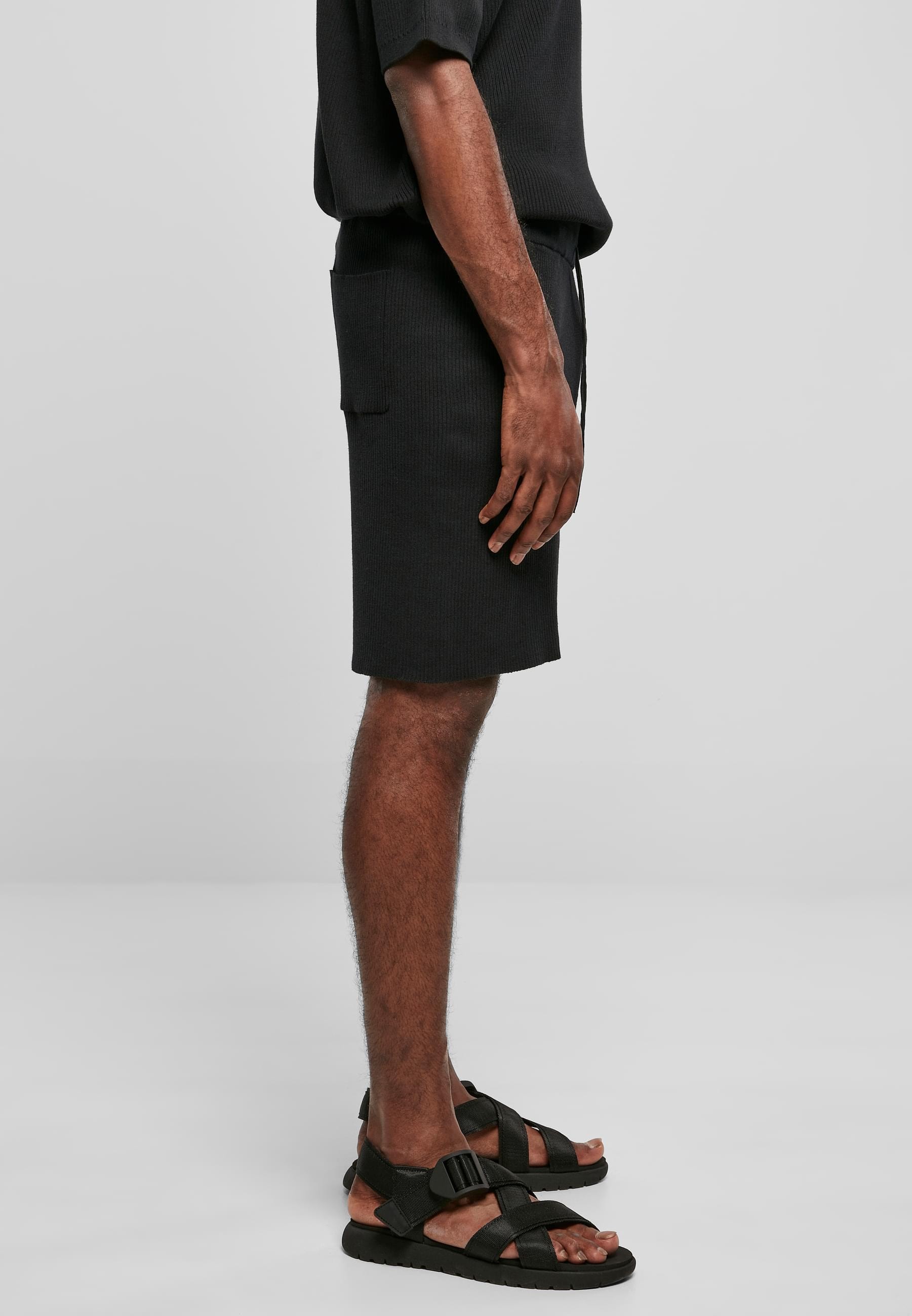 URBAN CLASSICS Shorts »Urban Classics Herren Ribbed Shorts«, (1 tlg.)