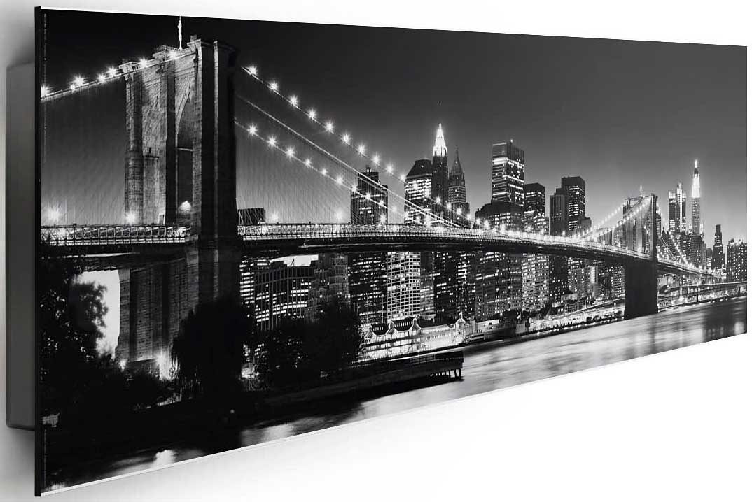 Reinders! Bild »New York - Brooklyn Bridge black &«, 90/30 cm