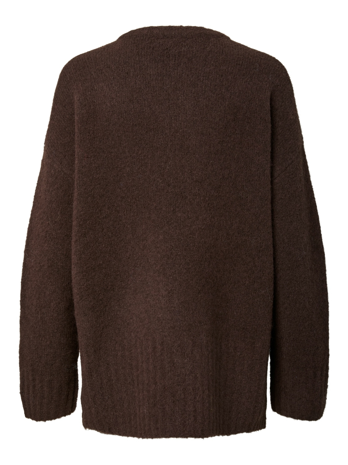 pieces Strickpullover »PCTINA LS O-NECK KNIT NOOS« Materialmix
