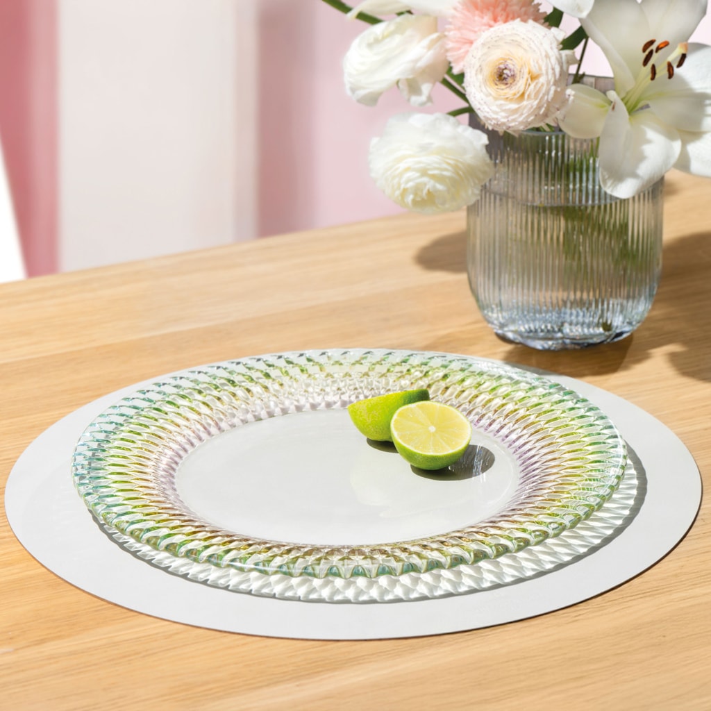 Villeroy & Boch Speiseteller »Platzteller Boston Pearl ø 32 cm 2er Set bunt« Spülmaschinenfest