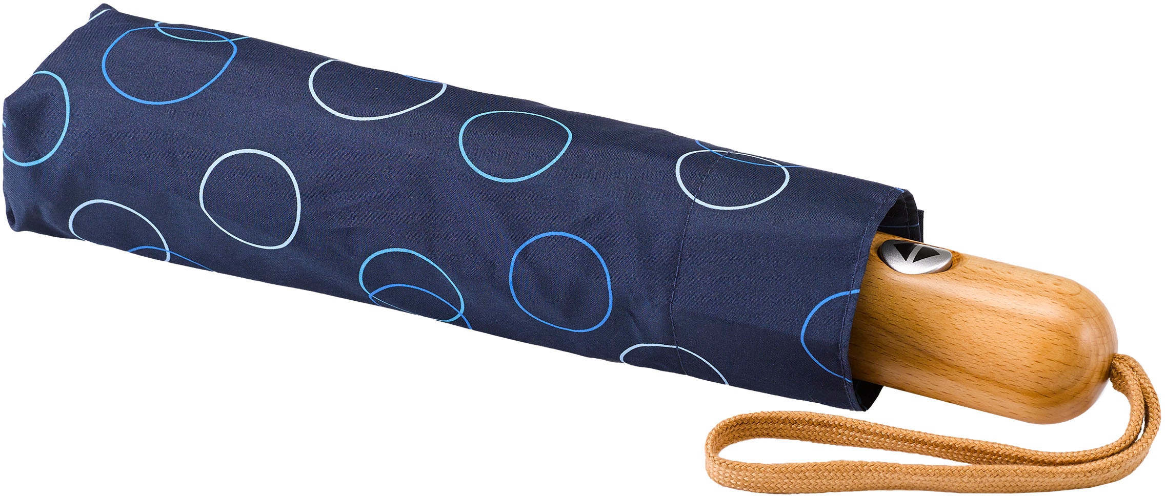EuroSCHIRM® Taschenregenschirm »Umwelt-Taschenschirm, marine, Kreise online BAUR bestellen | blau«