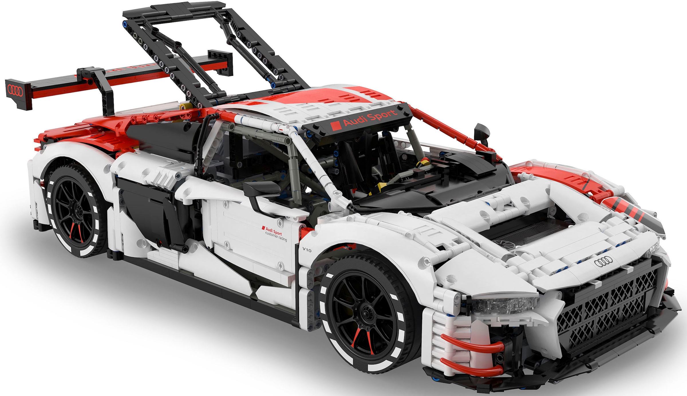 Jamara Sammlerauto »Audi R8 LMS GT3 1:8 weiß Bricks«, 1:8