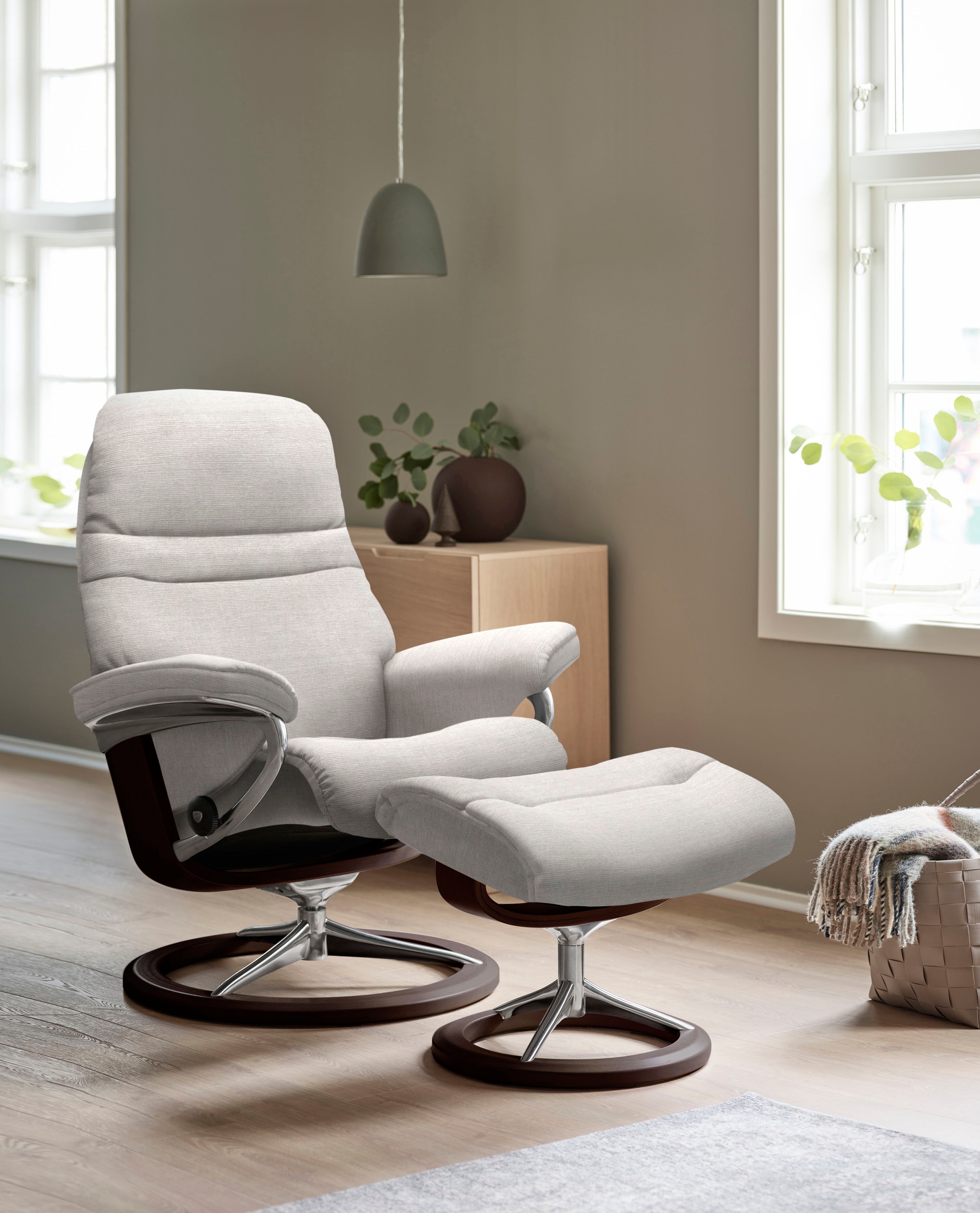 Stressless Relaxsessel "Sunrise", mit Signature Base, Größe M, Gestell Brau günstig online kaufen